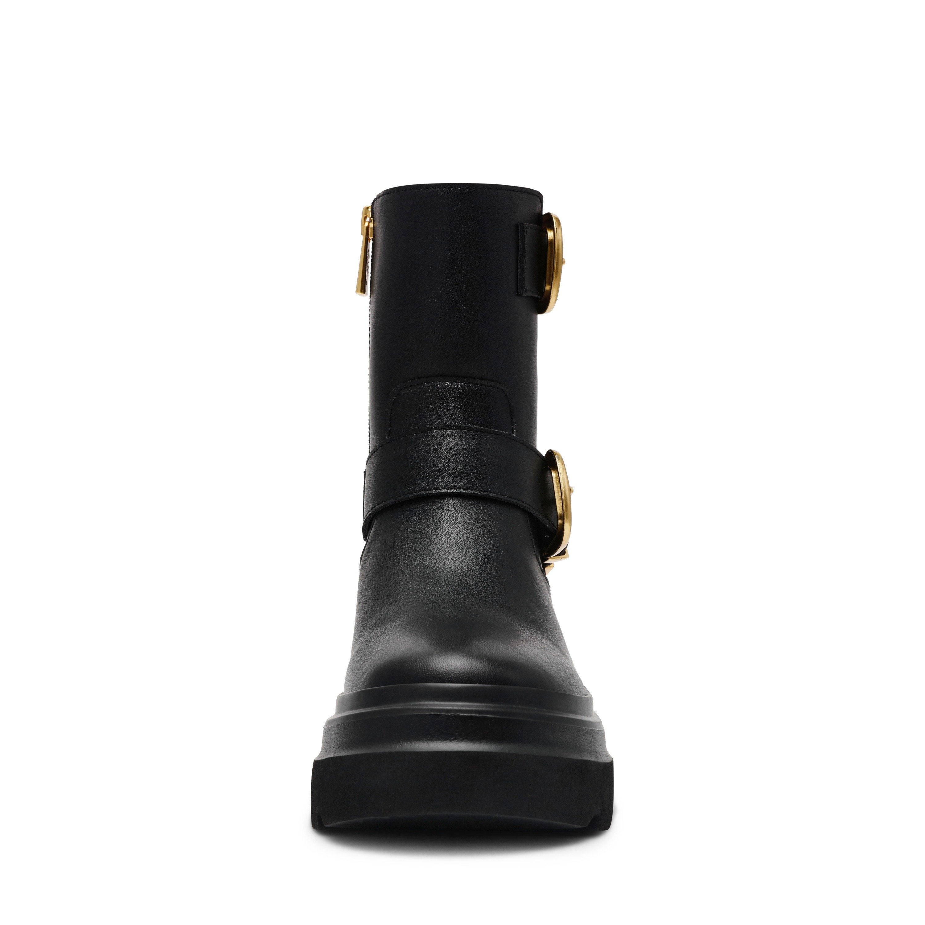 Brakes-In Black Action Leather Boots