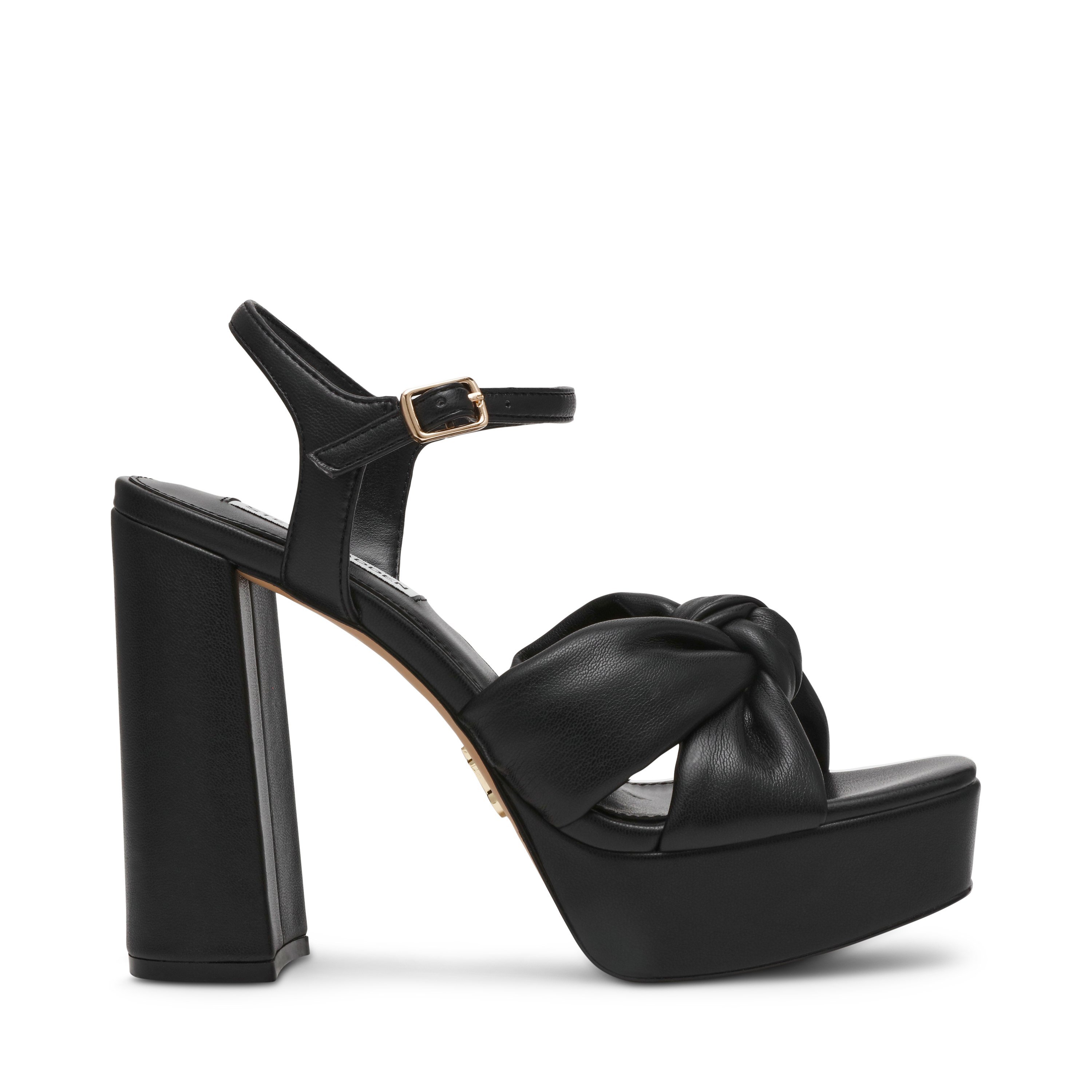 Levona Black Heels Sandals