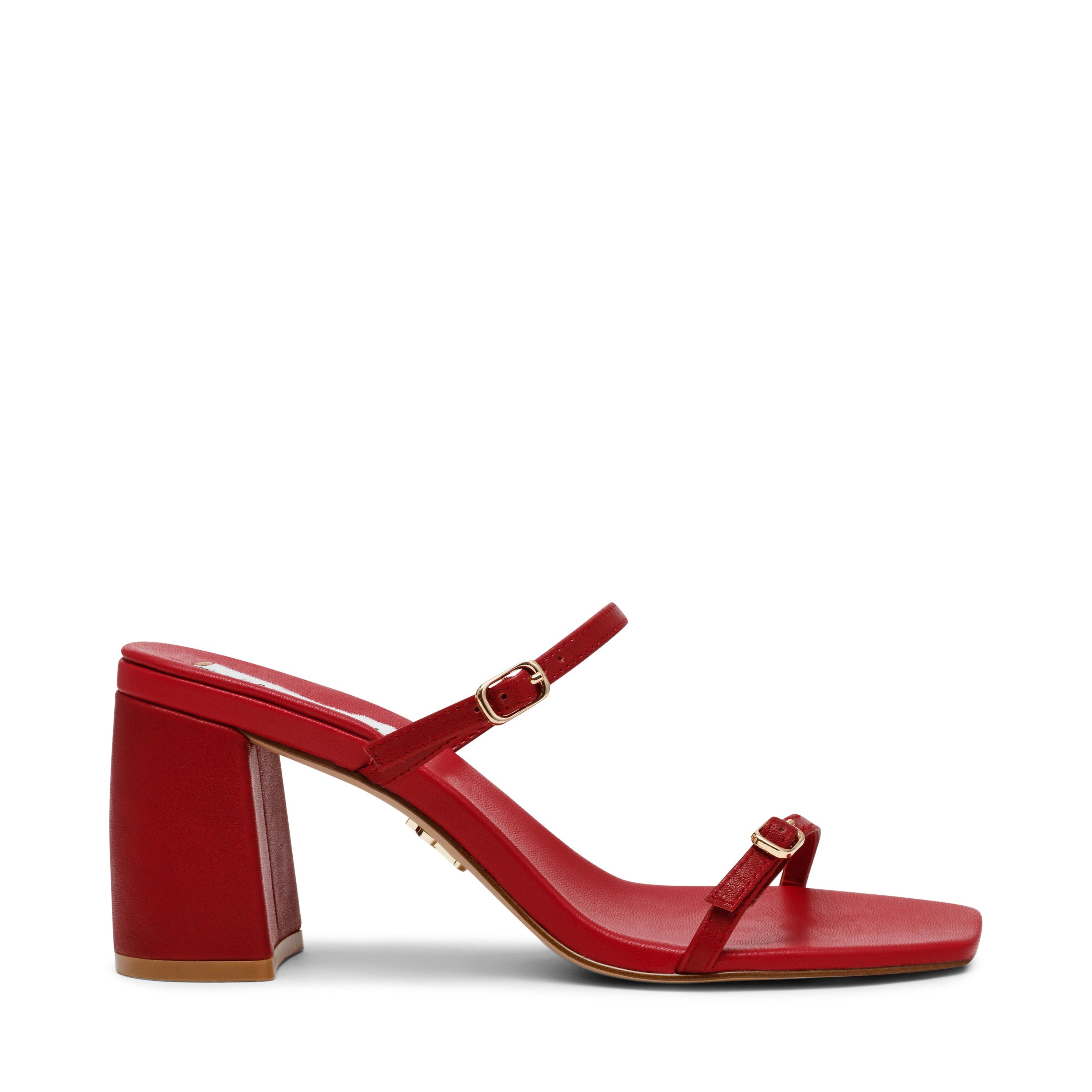 Reformer-In Wine Leather Heeled Sandal