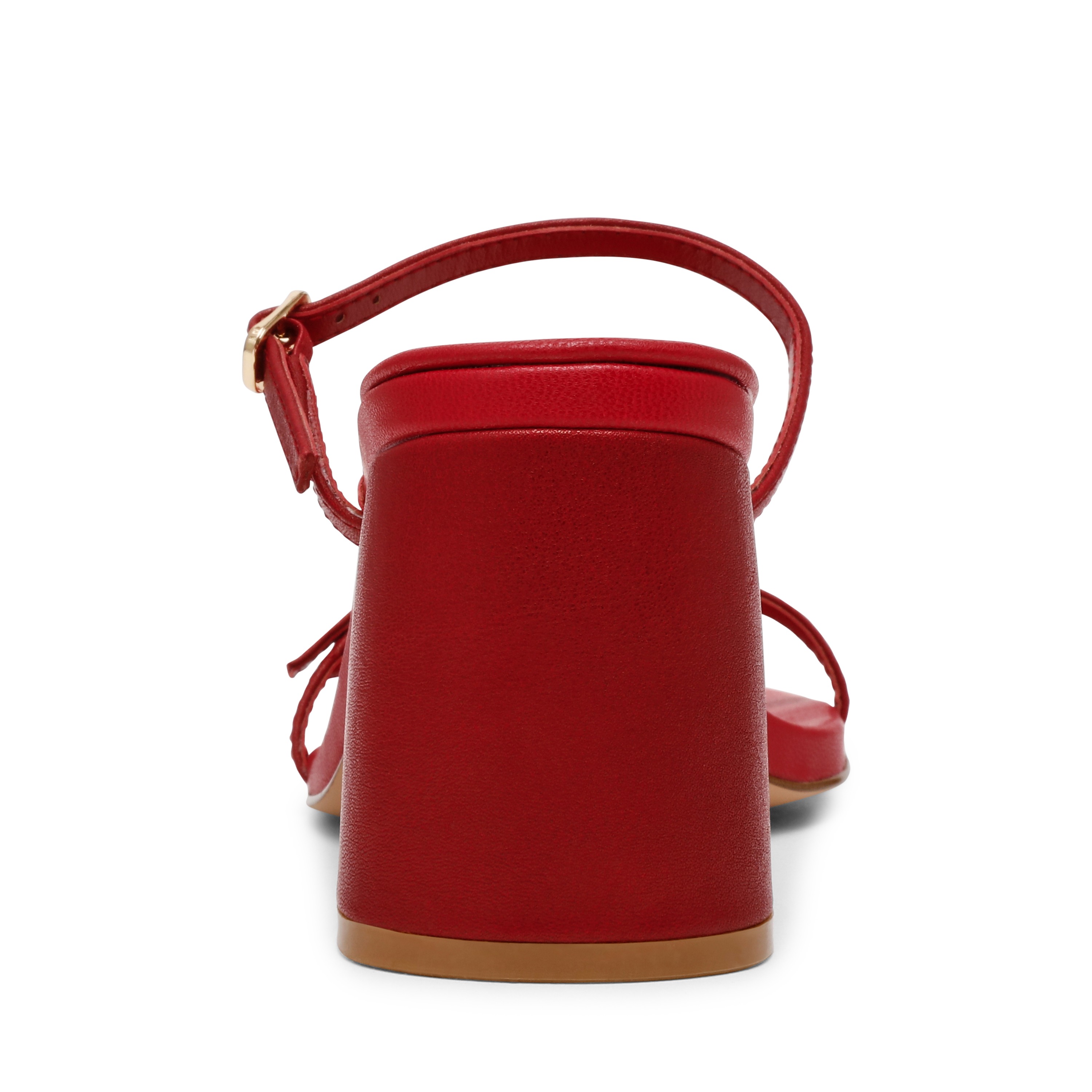 Reformer-In Wine Leather Heeled Sandal