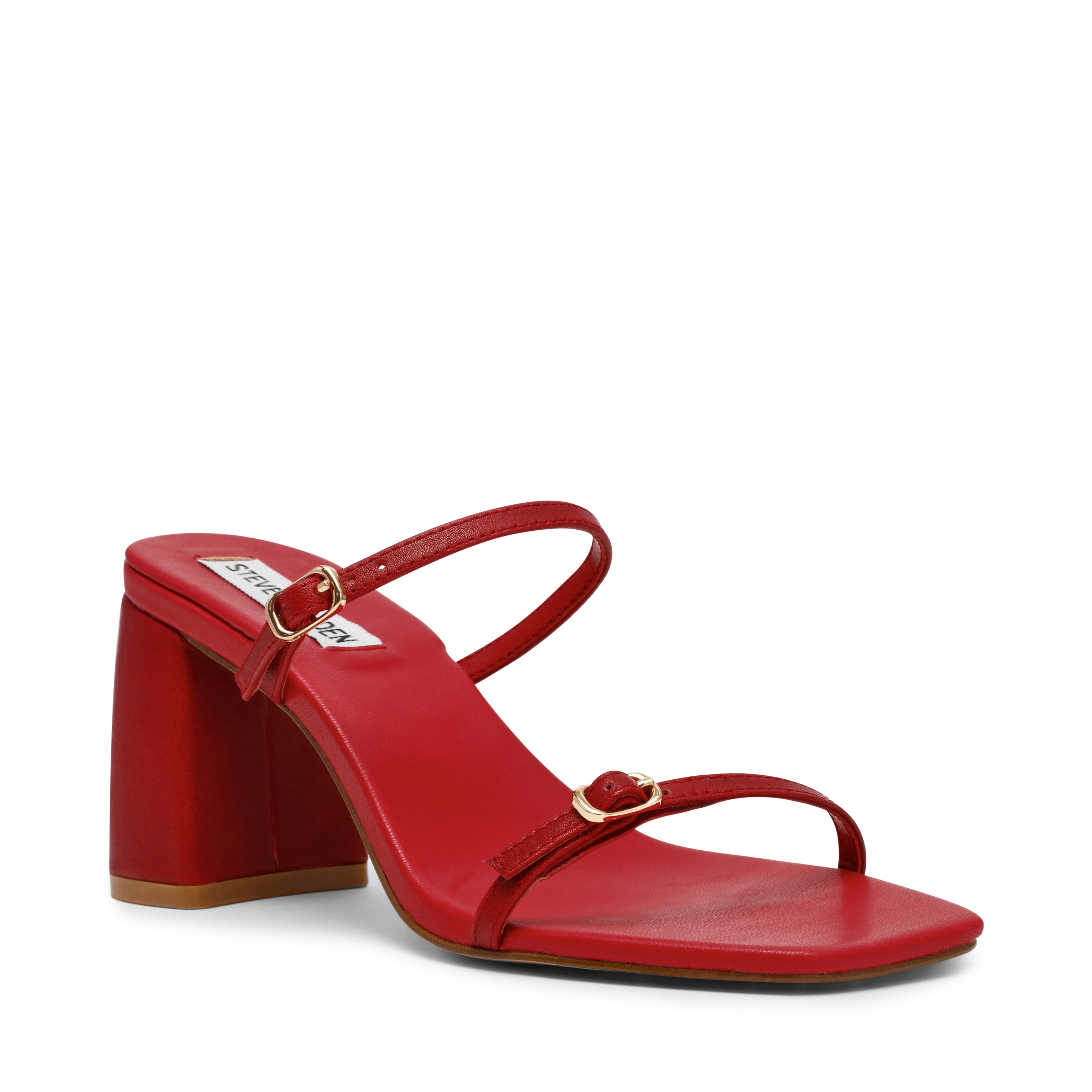 Reformer-In Wine Leather Heeled Sandal