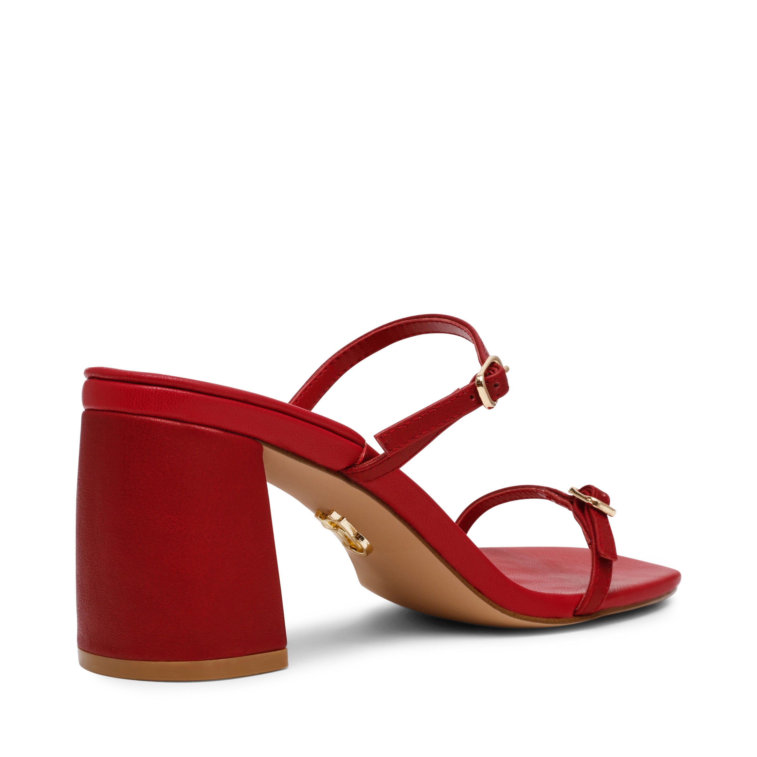 Reformer-In Wine Leather Heeled Sandal