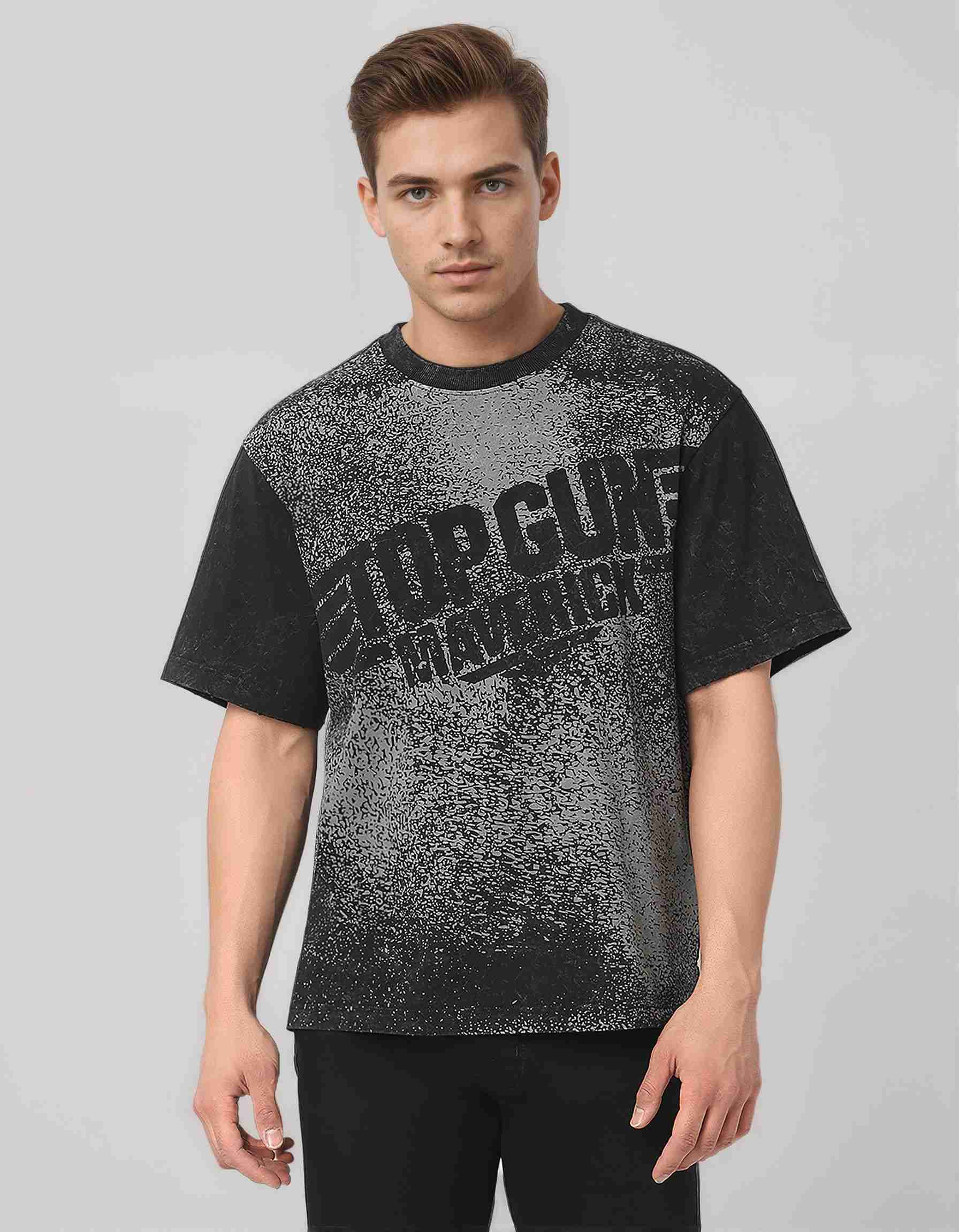 GAS | Maverick Boxy Fit Crewneck T-Shirt with Printed Detail