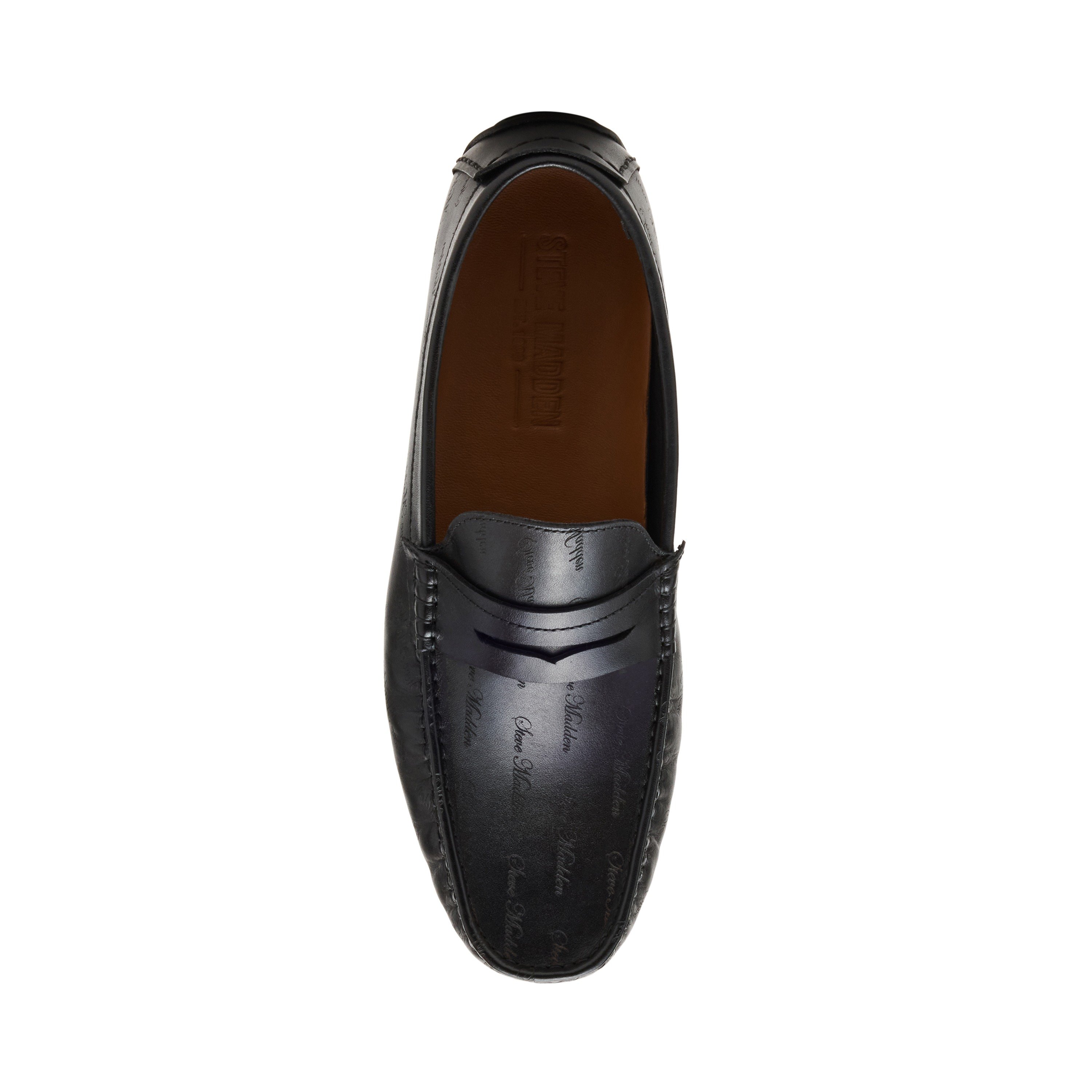 Nairo-S Black Leather Driver Loafers