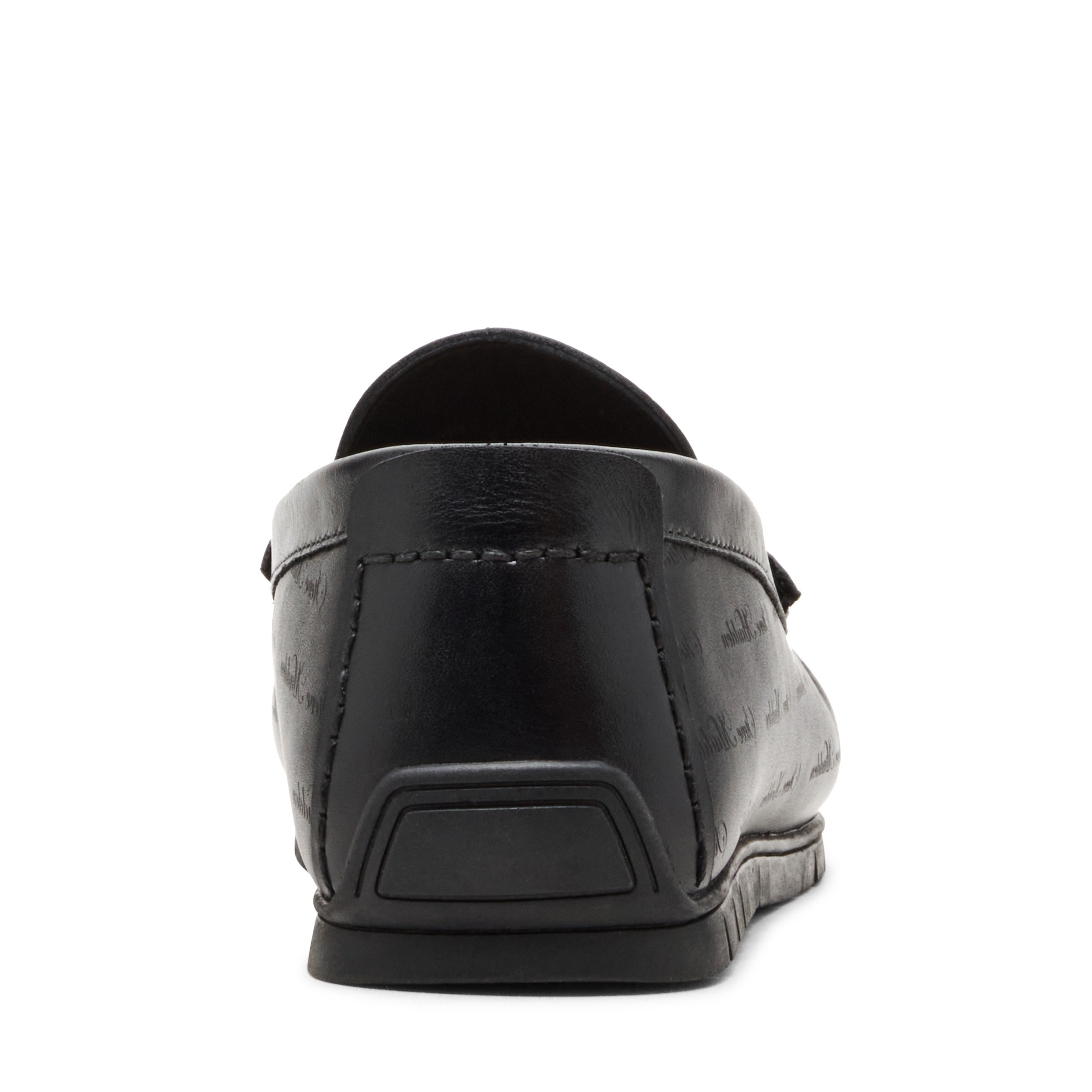 Nairo-S Black Leather Driver Loafers