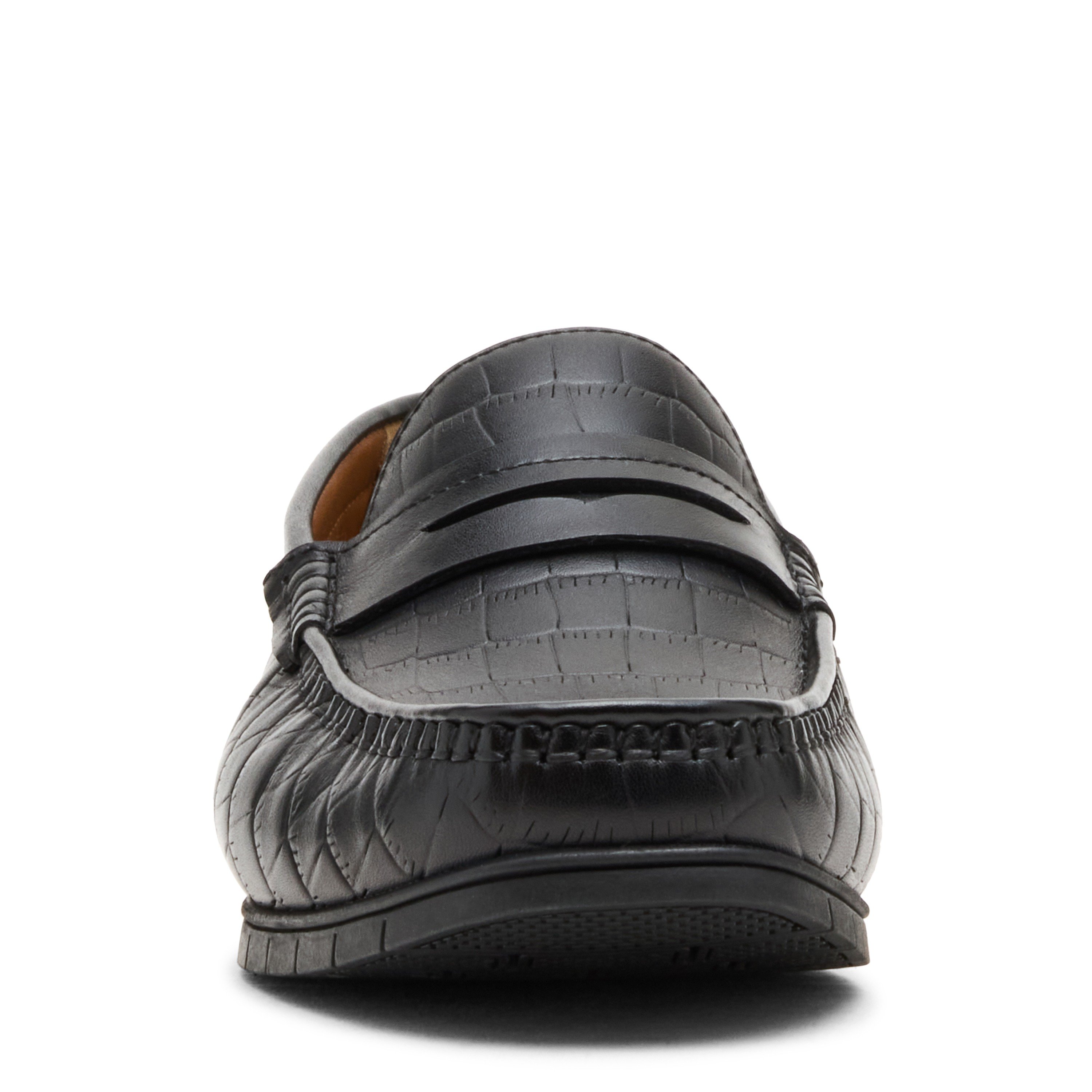 Nairo Black Leather Driver Loafers