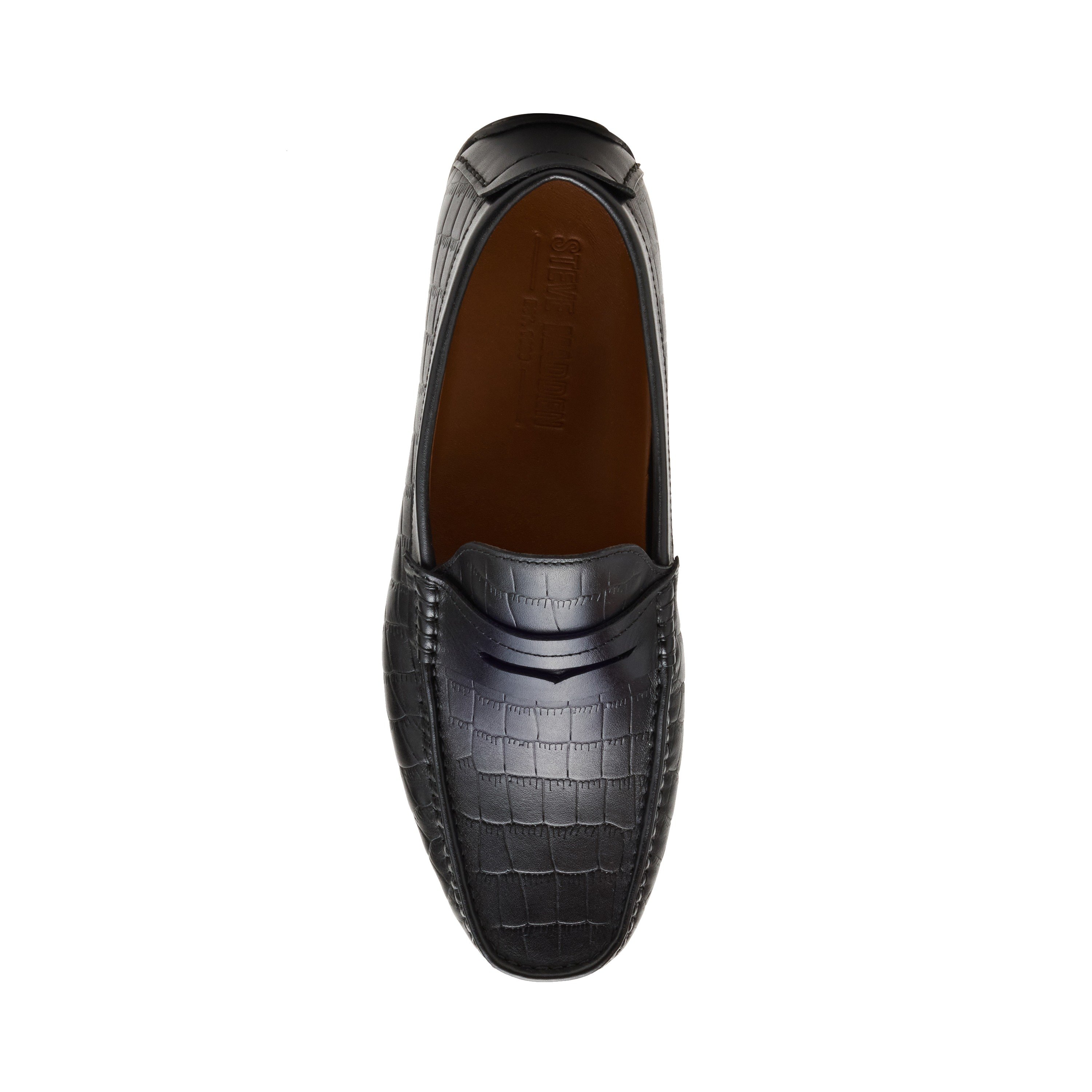 Nairo Black Leather Driver Loafers