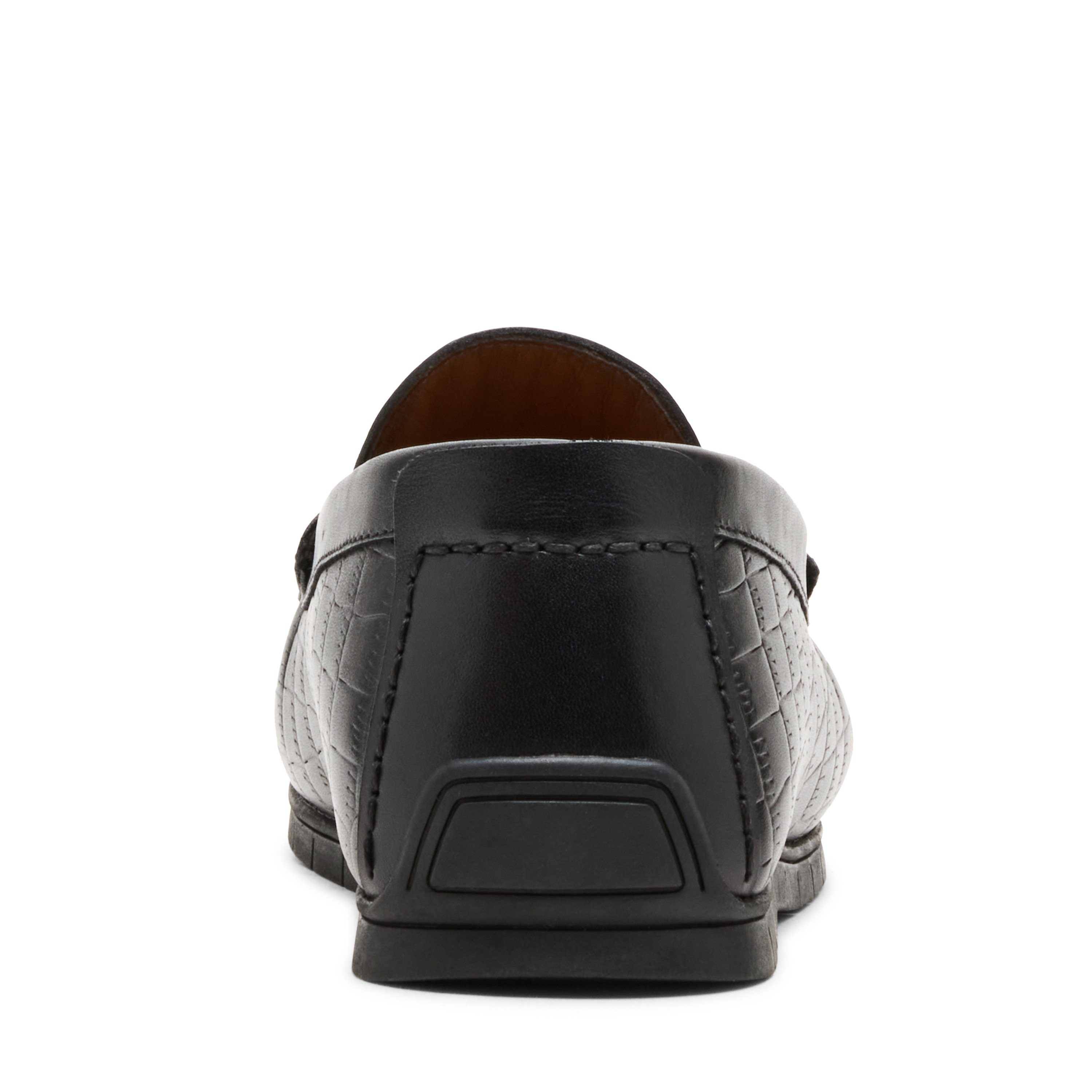 Nairo Black Leather Driver Loafers