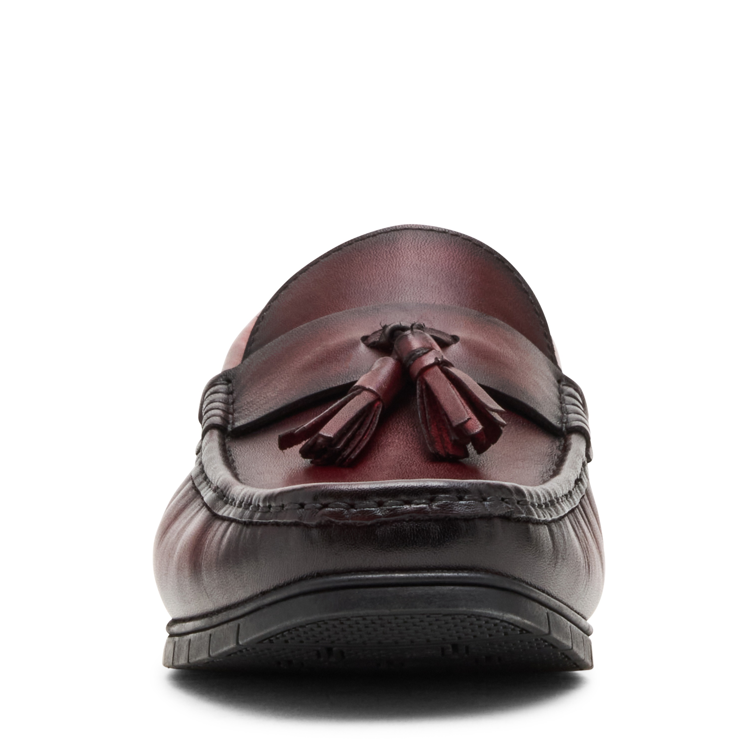 Mylen Burgundy Leather Driver Loafers