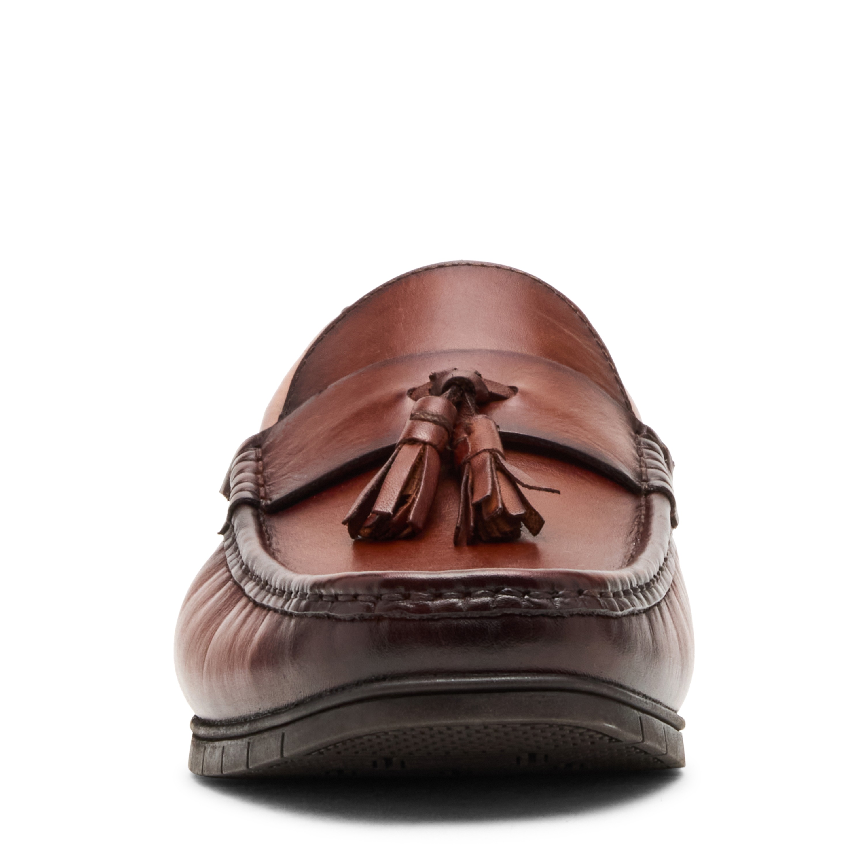 Mylen Tan Leather Driver Loafers