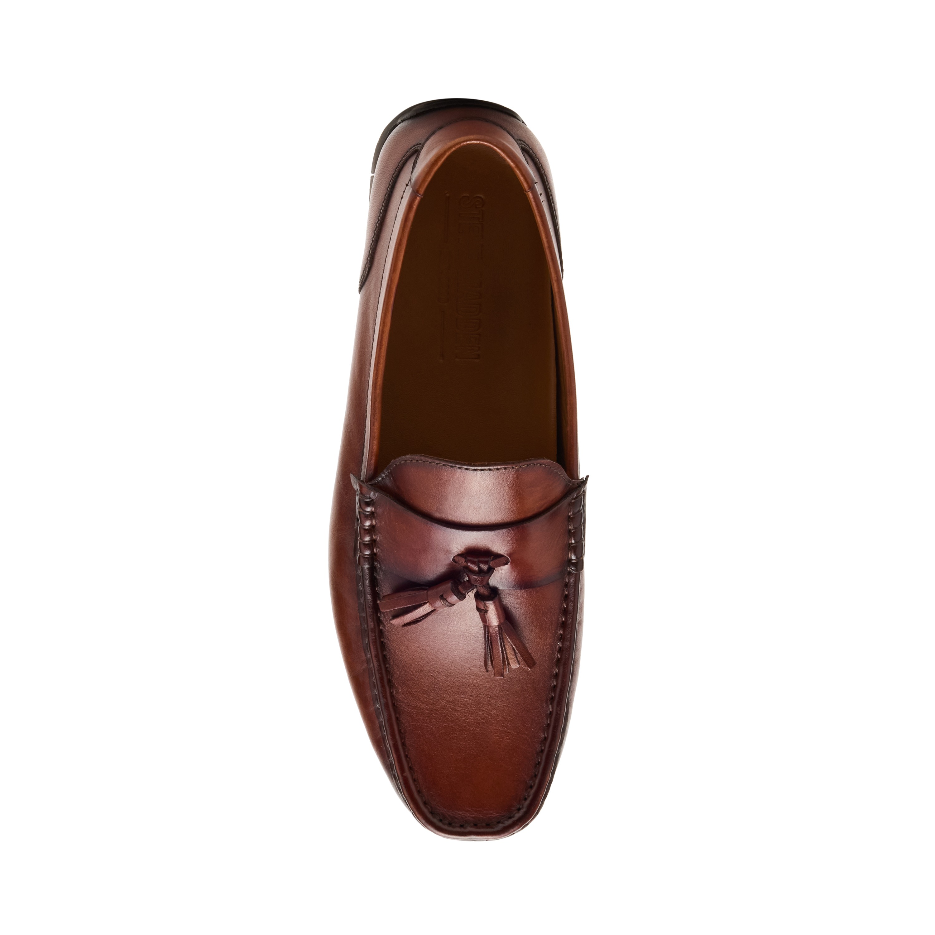Mylen Tan Leather Driver Loafers
