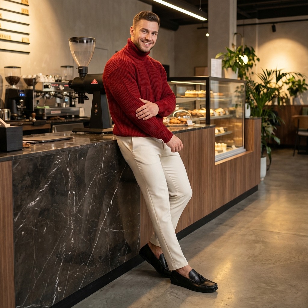 Mylen Black Leather Driver Loafers