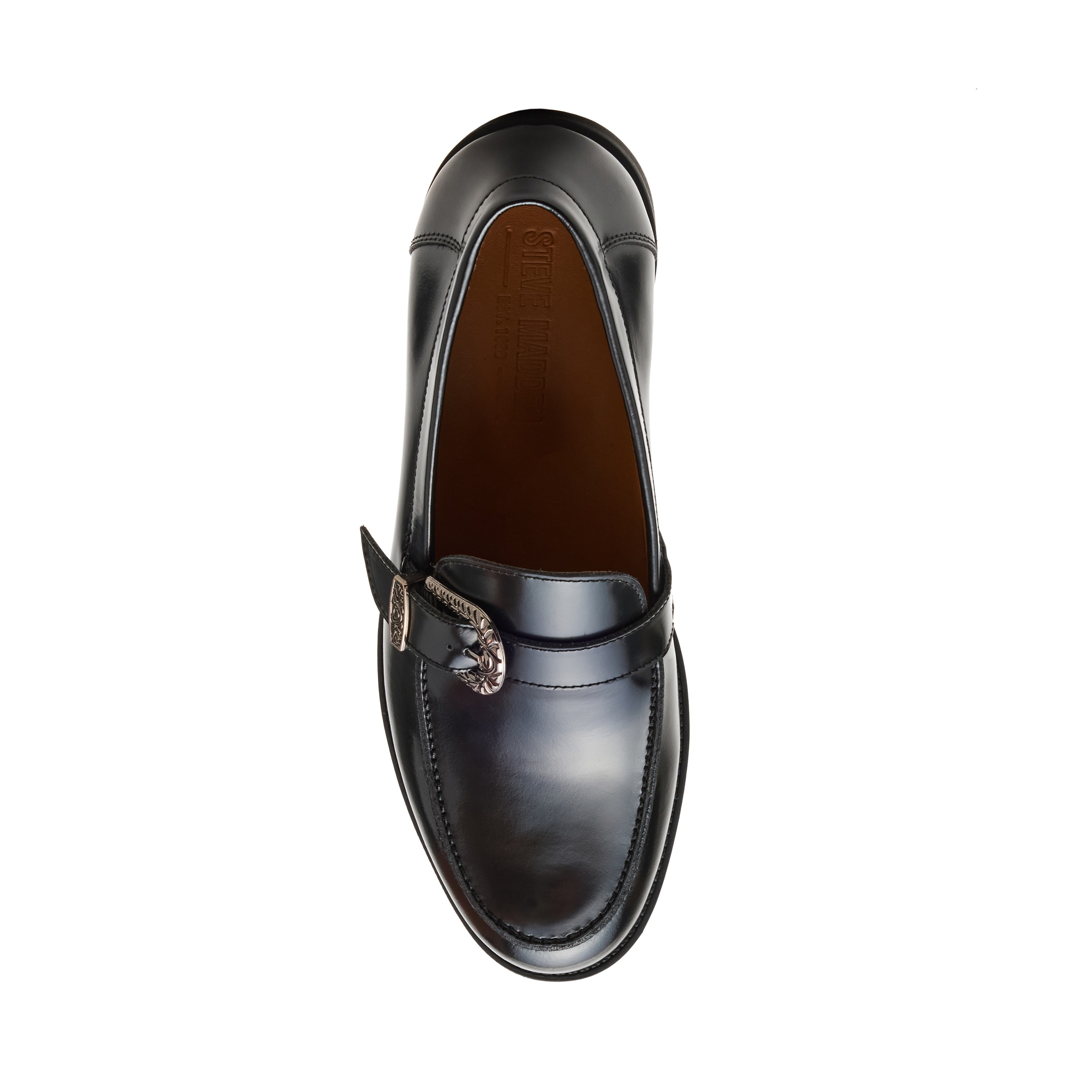 Kaelix Black Leather Tie-Ups & Dress Loafers