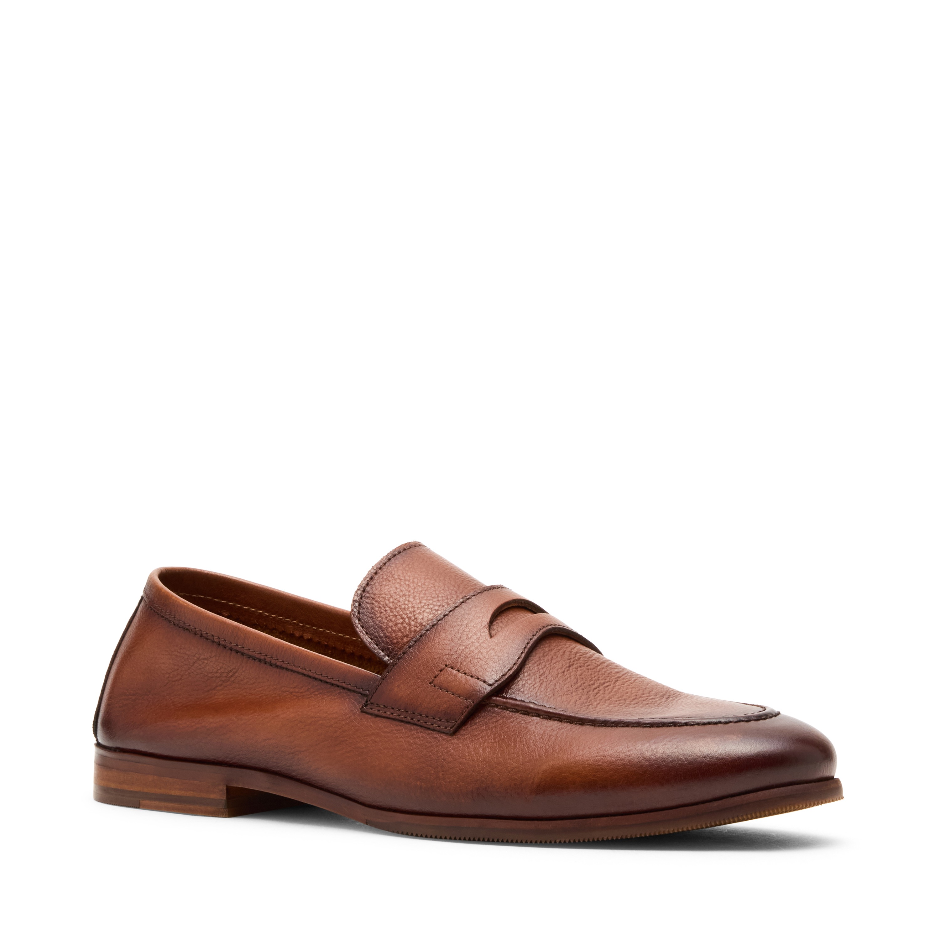 Tavin Tan Leather Tie-Ups & Dress Loafers