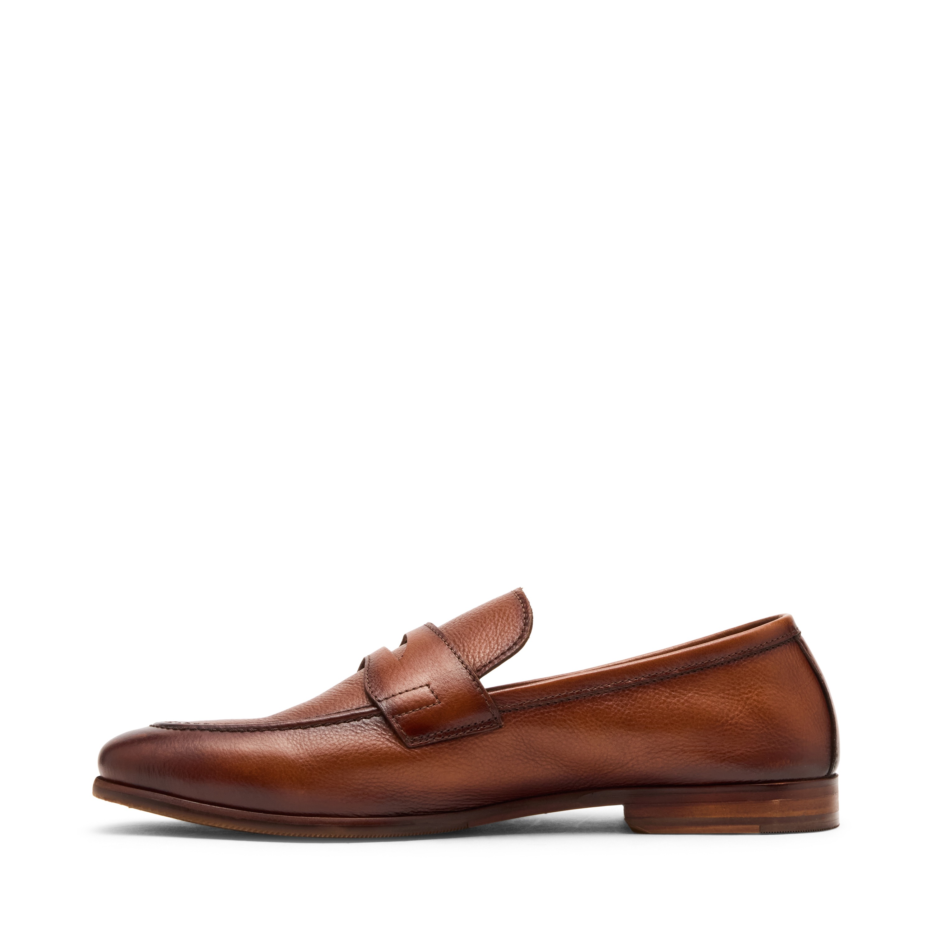 Tavin Tan Leather Tie-Ups & Dress Loafers