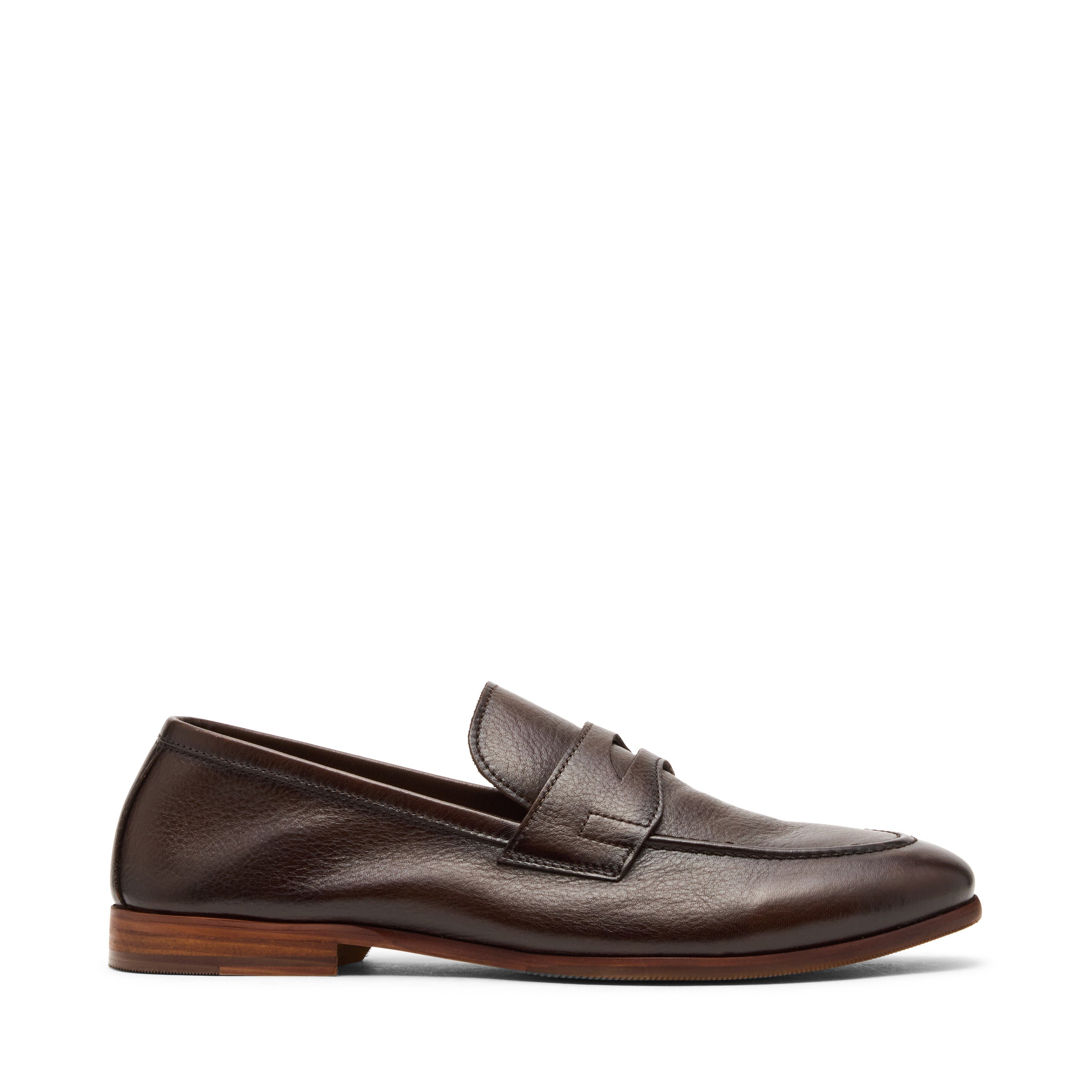Tavin Brown Leather Tie-Ups & Dress Loafers
