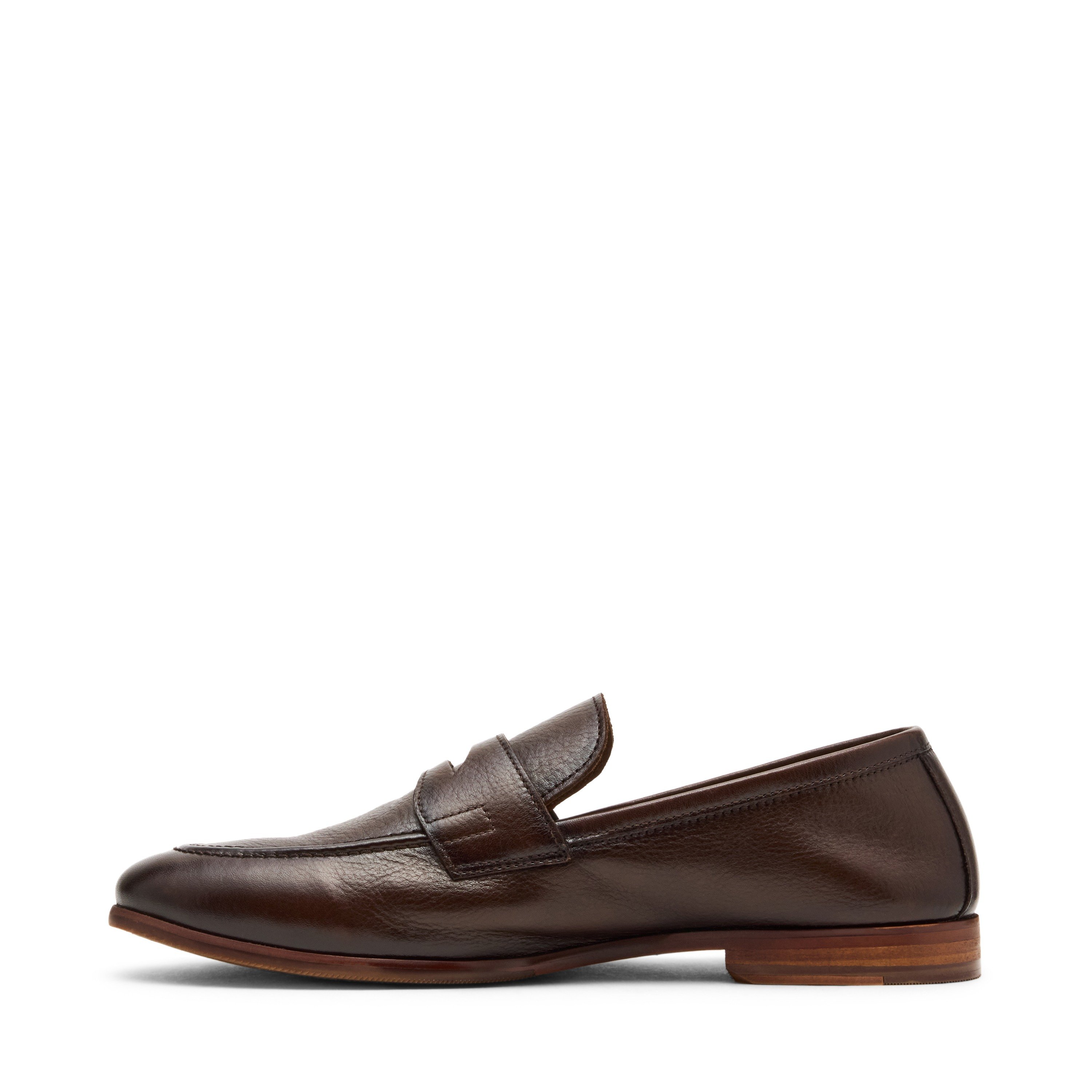 Tavin Brown Leather Tie-Ups & Dress Loafers
