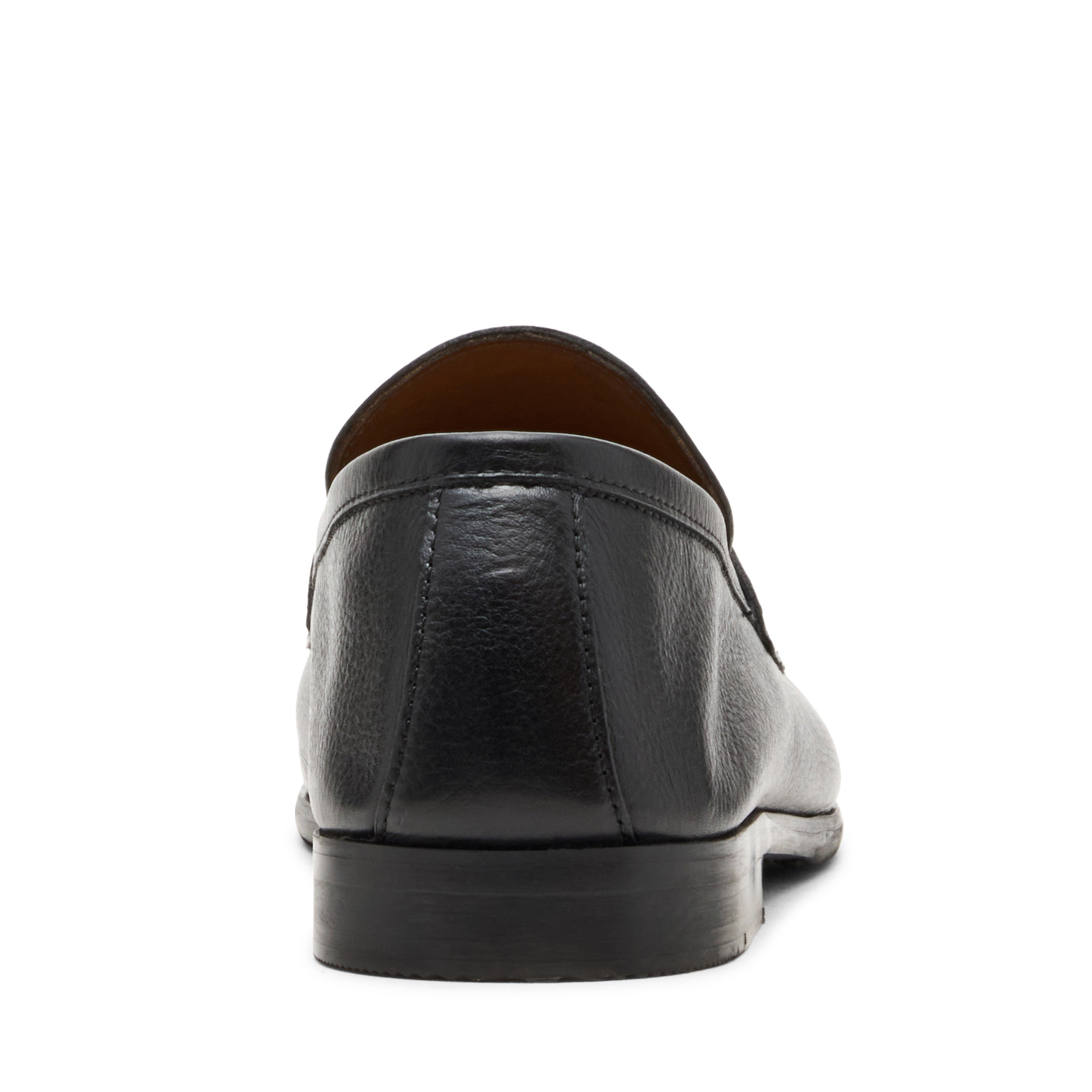 Tavin Black Leather Tie-Ups & Dress Loafers