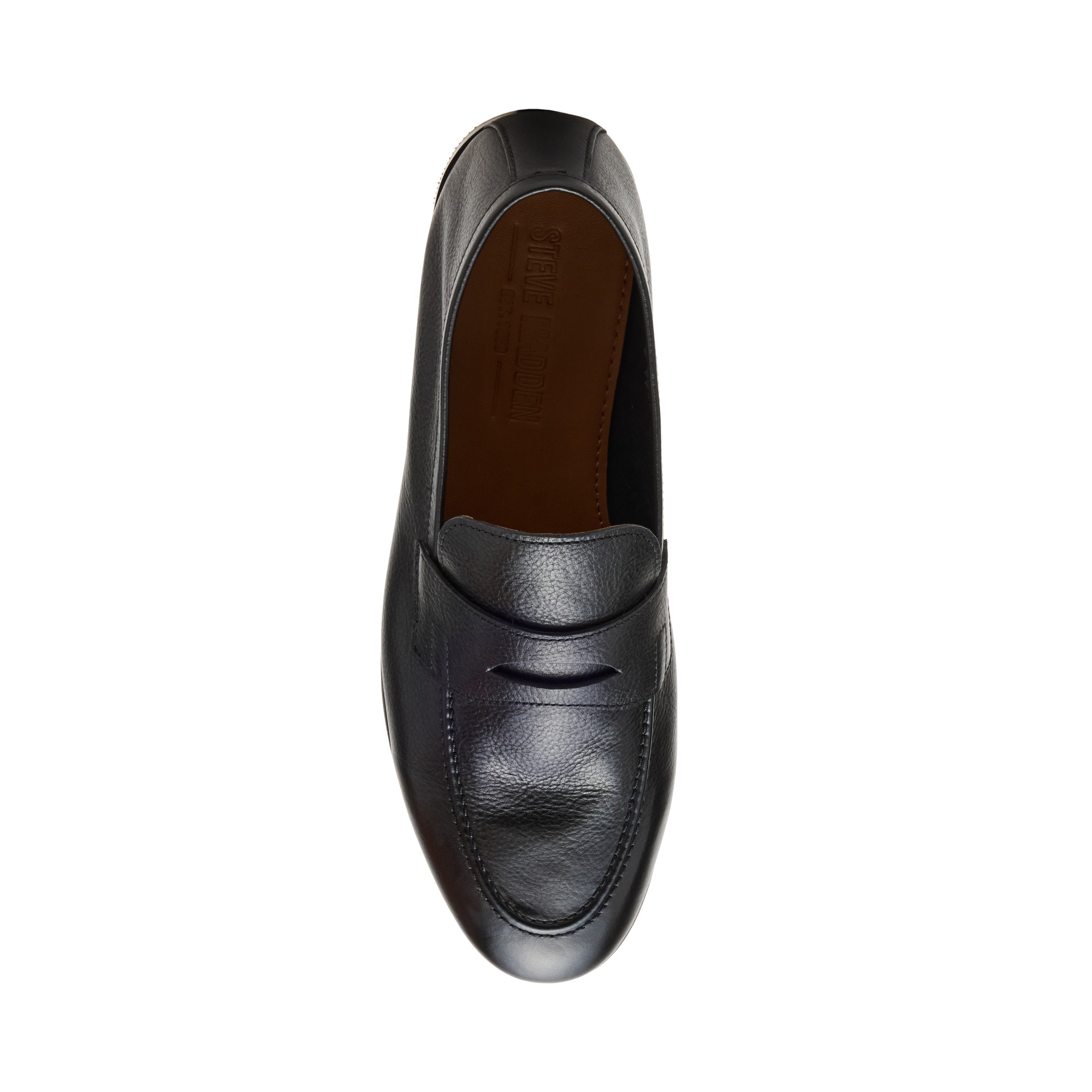 Tavin Black Leather Tie-Ups & Dress Loafers