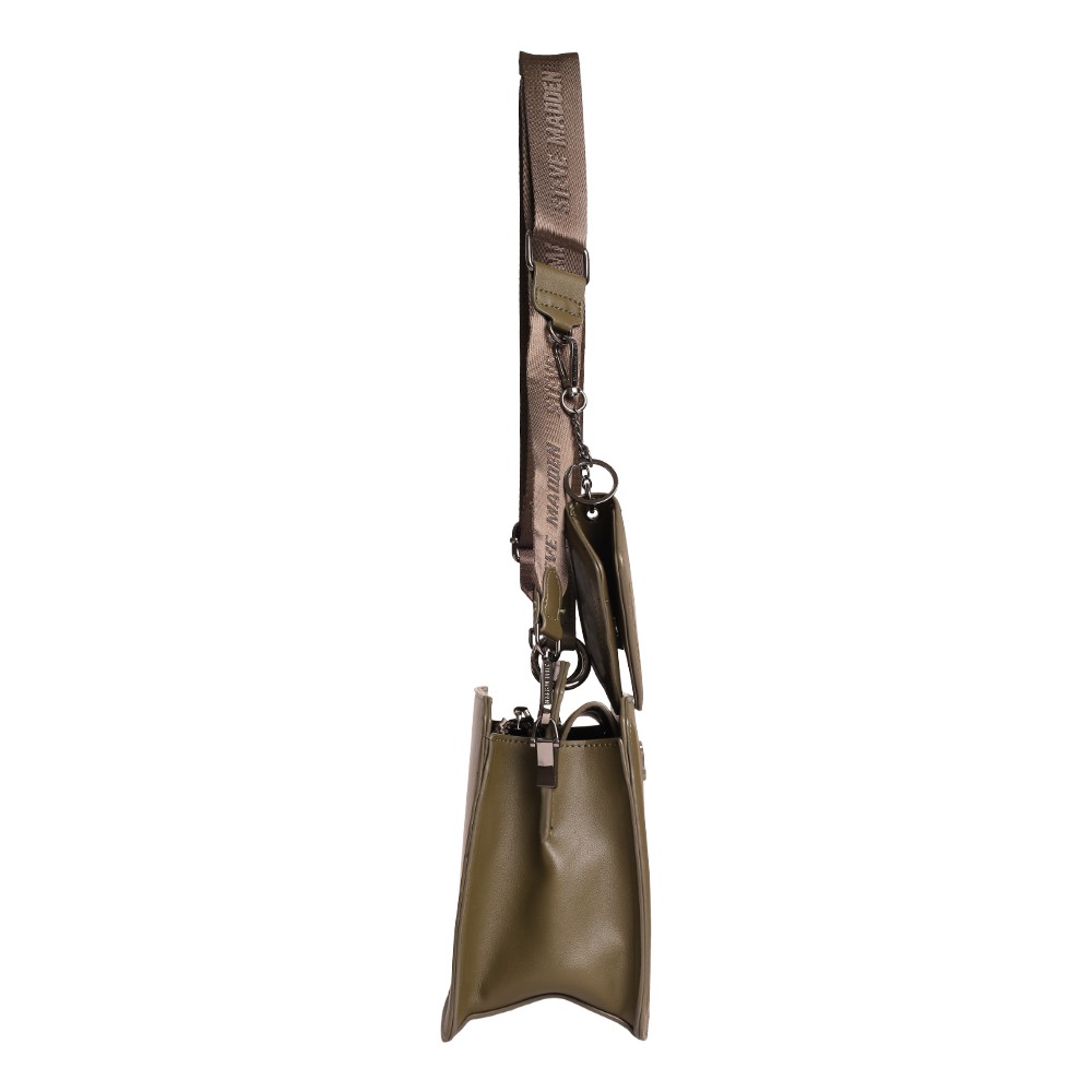 Bevelynn Deep Olive Satchel