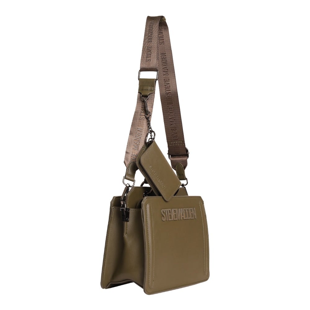 Bevelynn Deep Olive Satchel