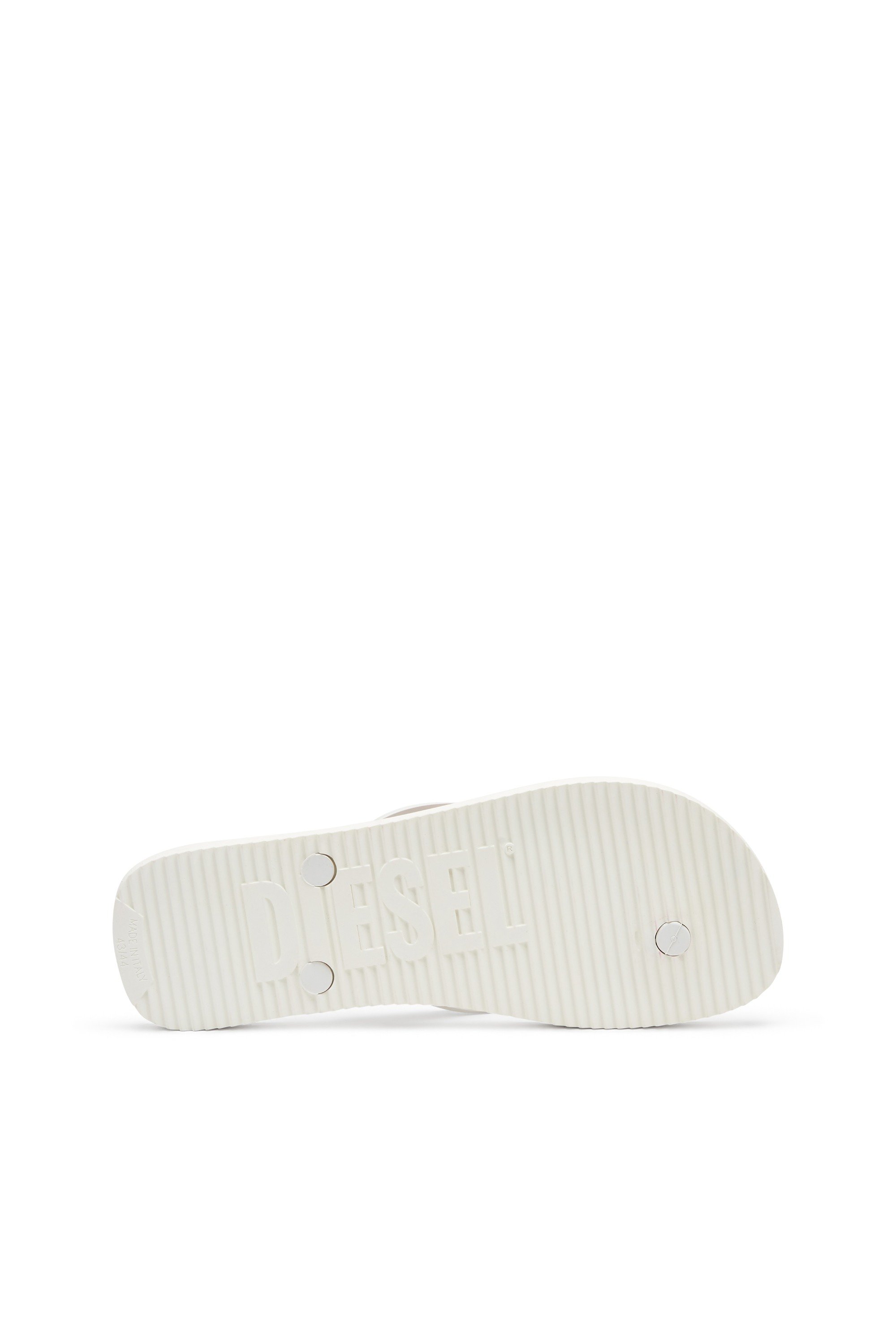 White Sa-Rio-Rubber flip-flops with graffiti logo