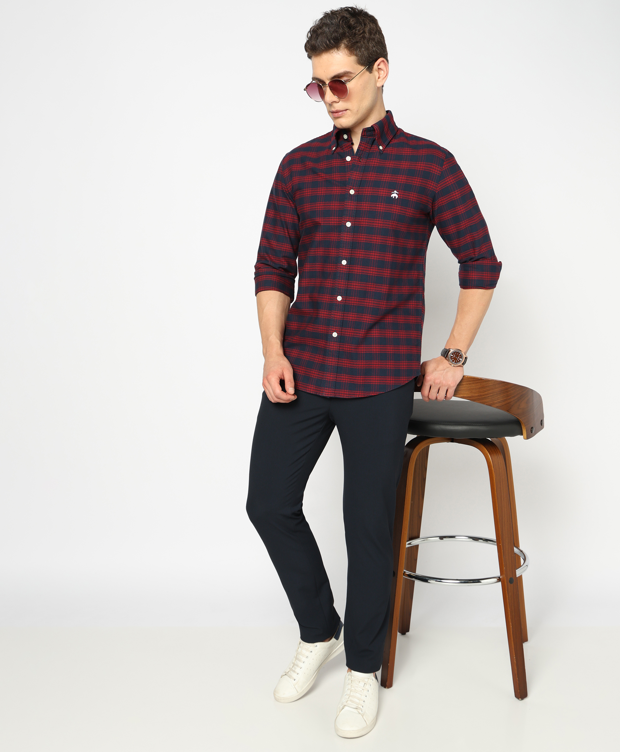 Brooks Brothers | Regular fitted Oxford Checked Sports Shirts