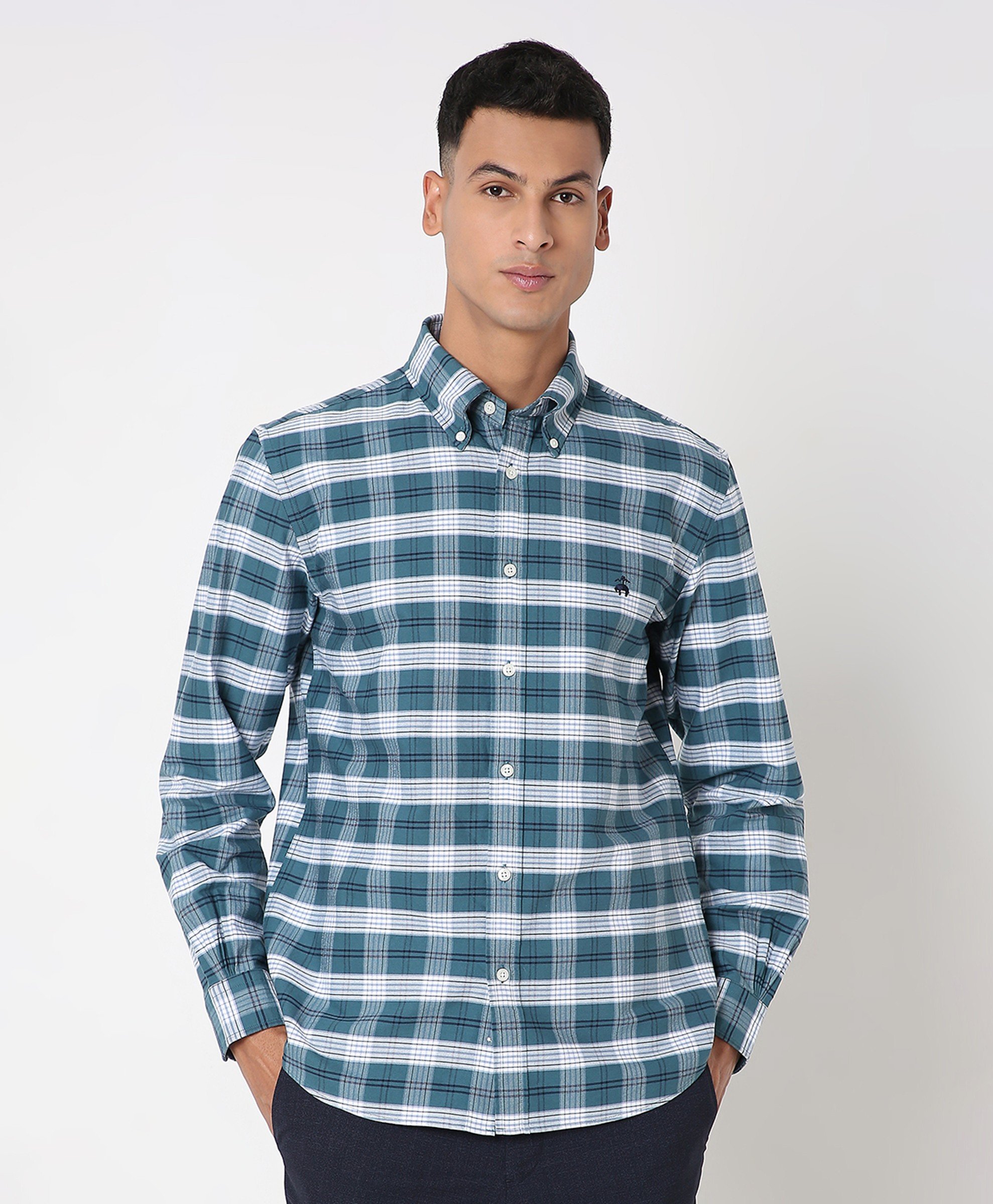 Brooks Brothers | Regular fitted Oxford Checked Sports Shirts