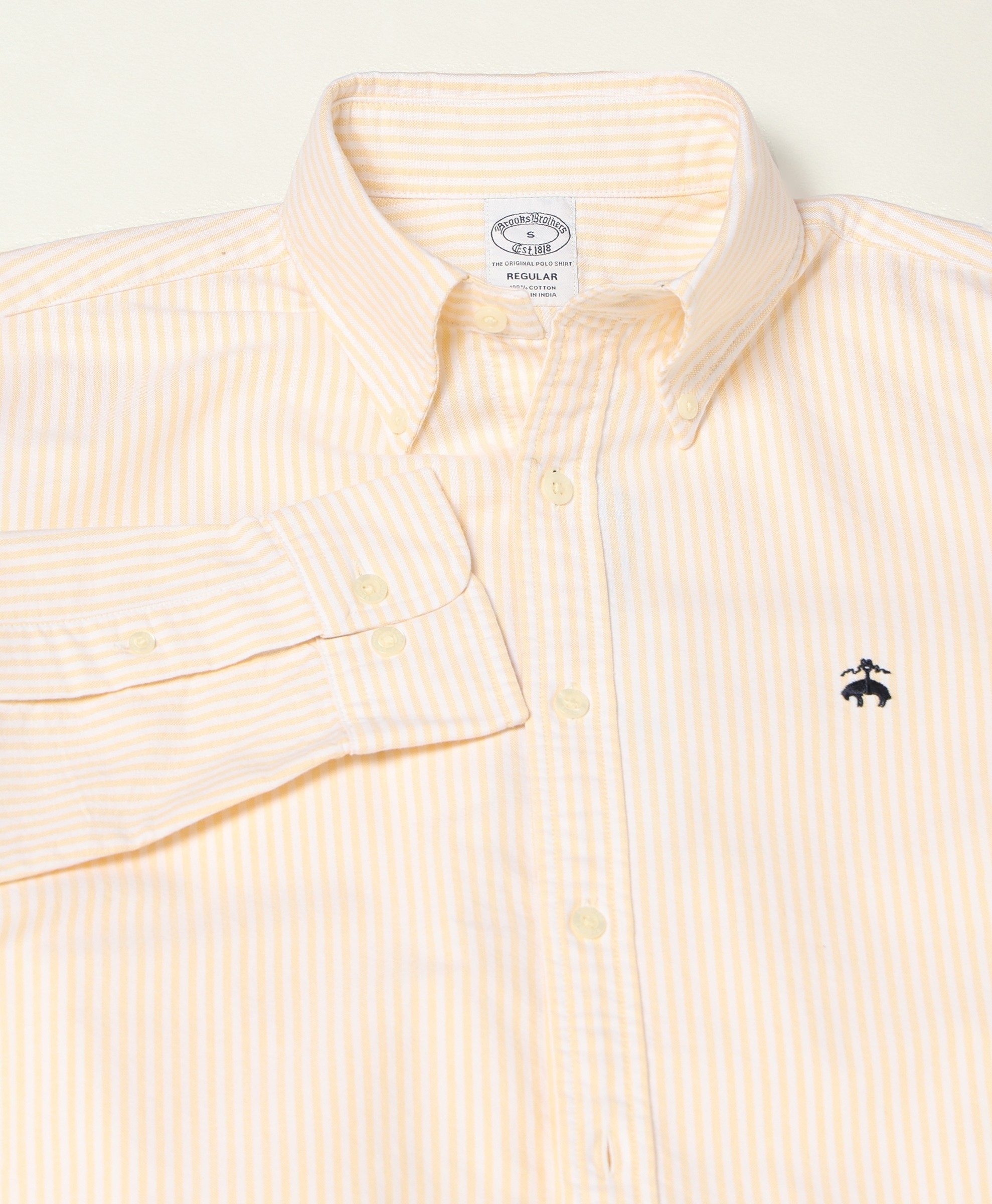 o*o様 Brooks Brothers * Made in U.S.A. Regular fitted Oxford Striped Sport Shirt | Brooks Brothers India