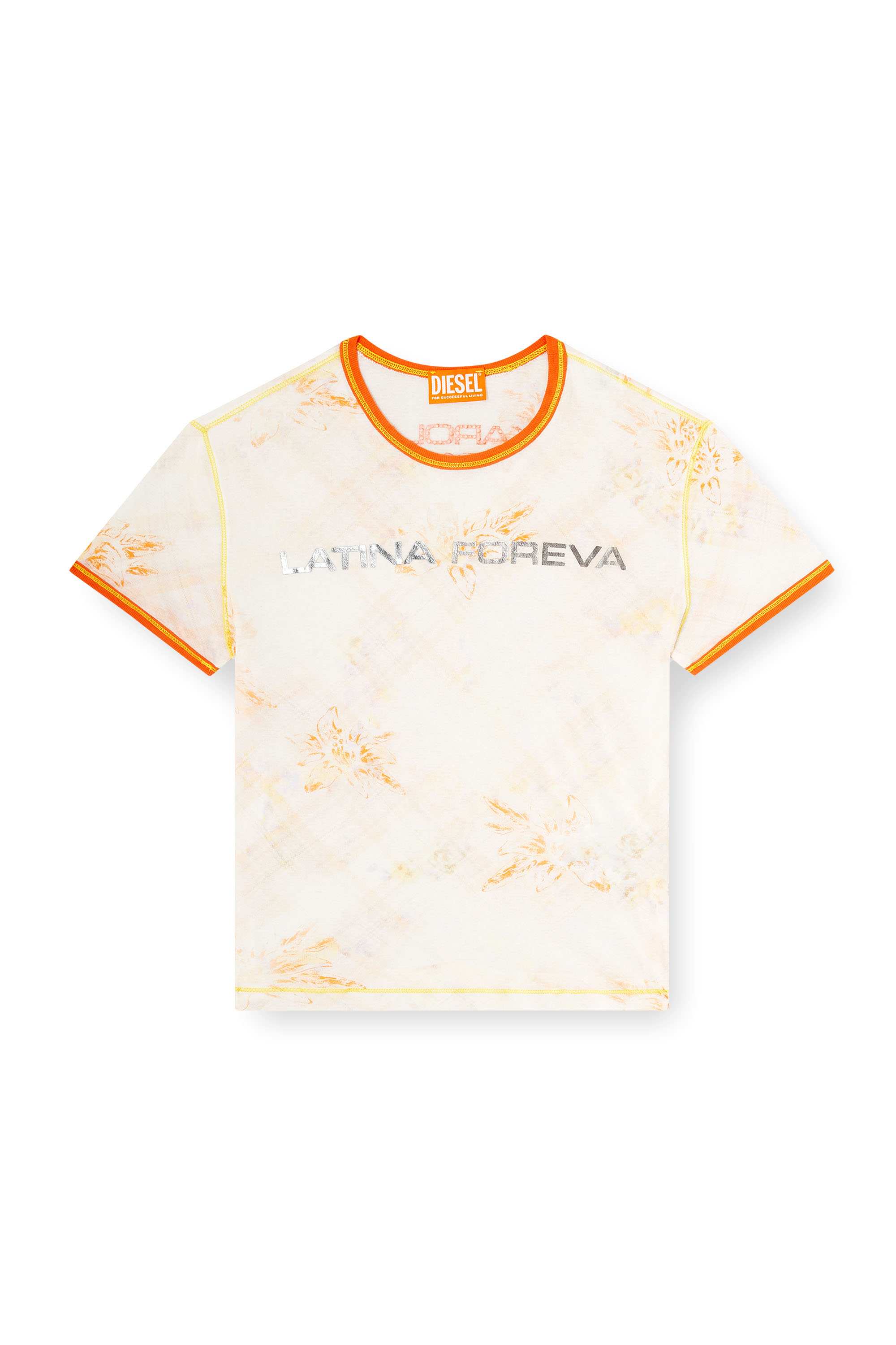 White T-shirt with Latina Foreva print