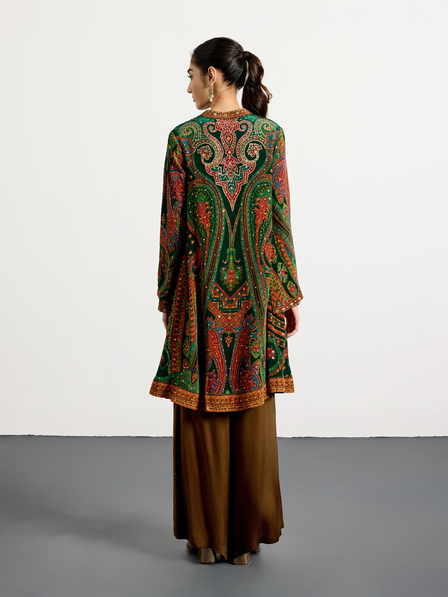 Emerald Burgundy Royal Mirage Kurti