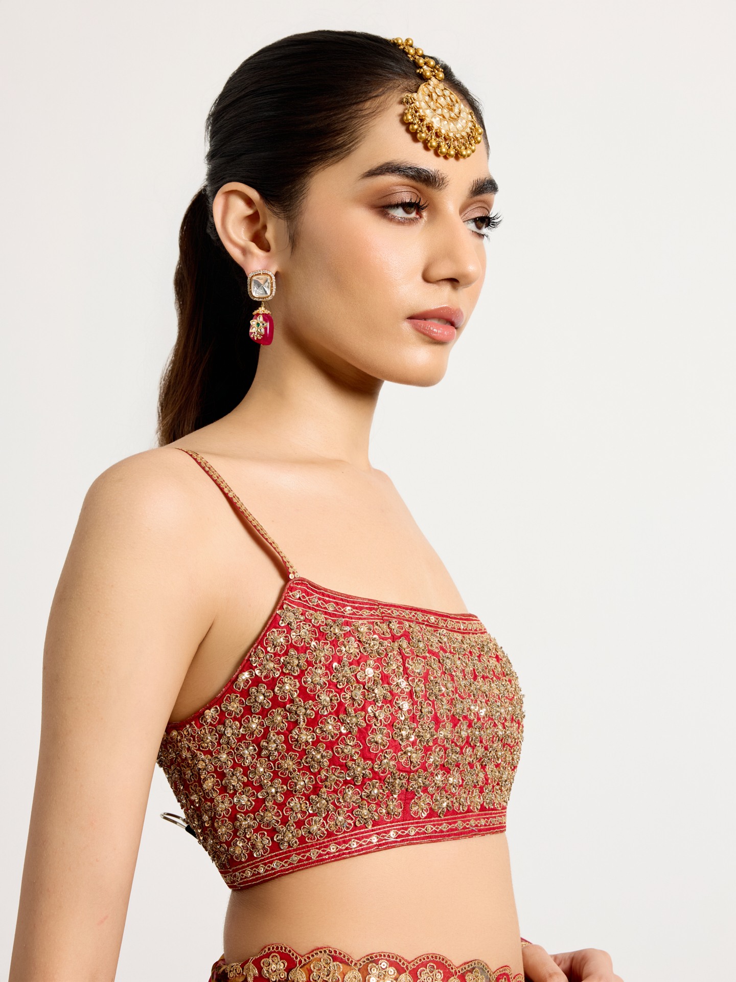 Red Multi Mauricia Saree