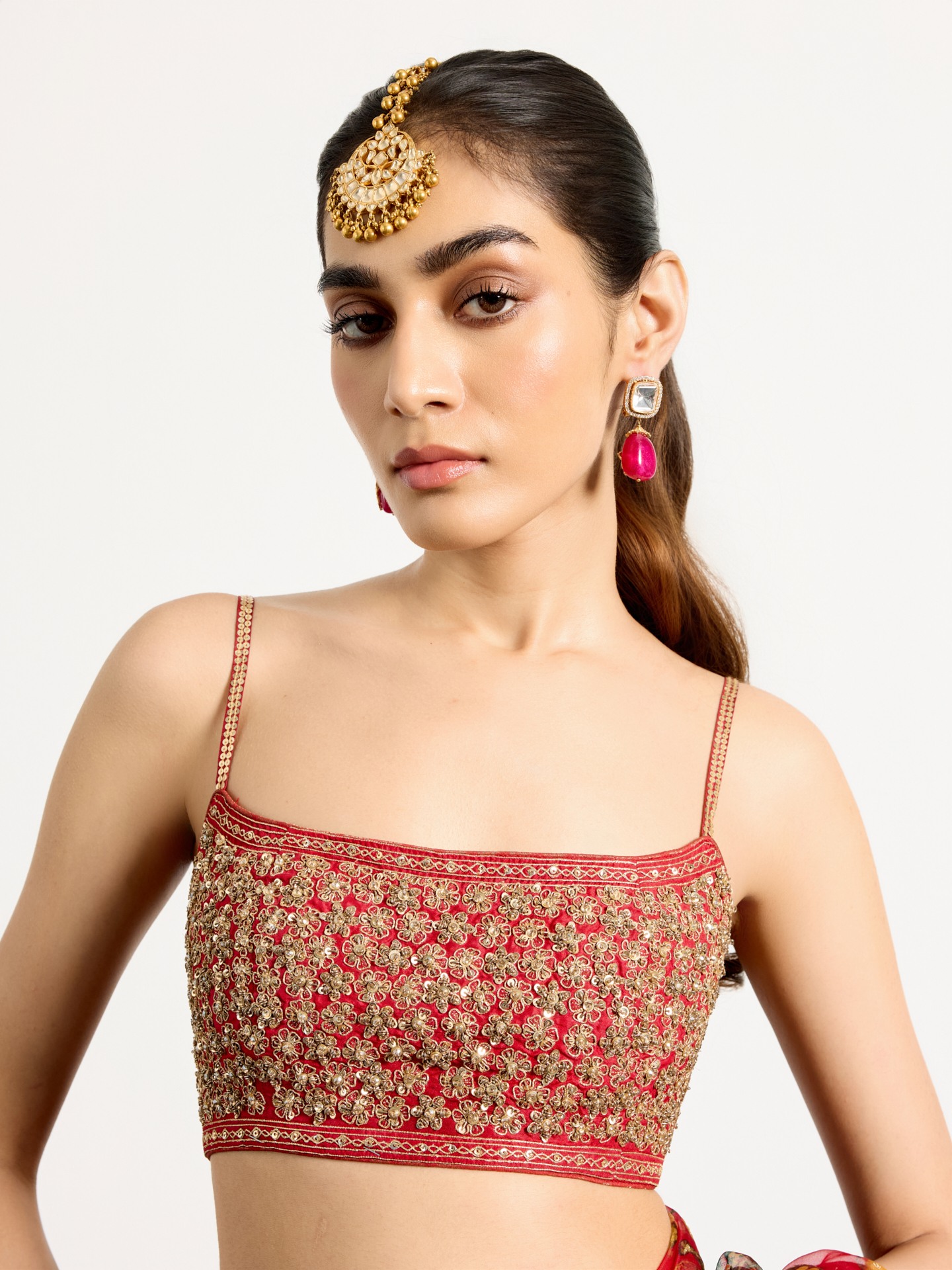 Red Multi Mauricia Saree