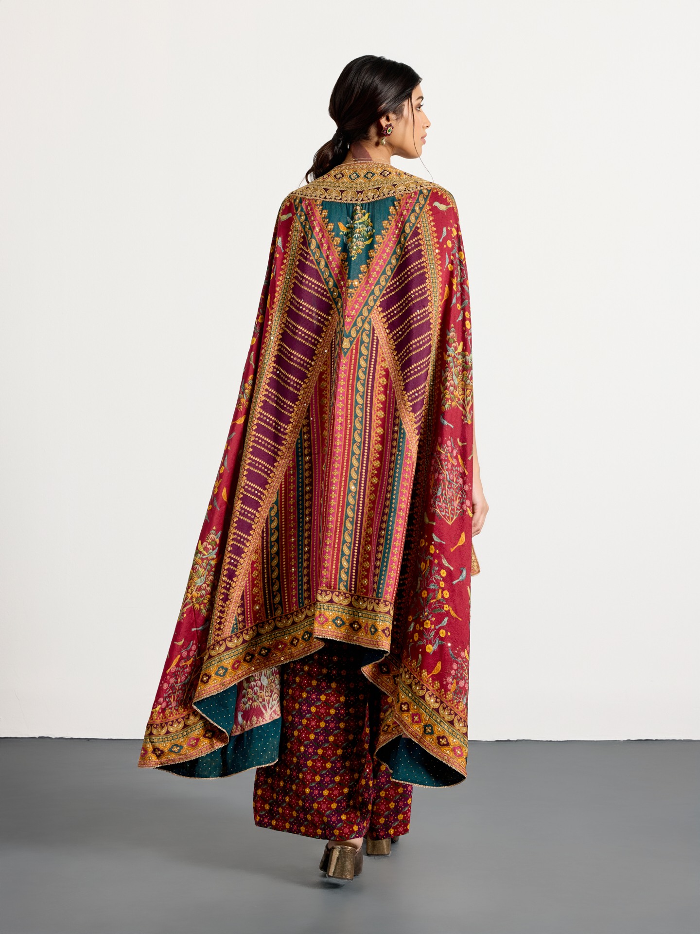 Prune Multi Gulzar Garden Ensemble