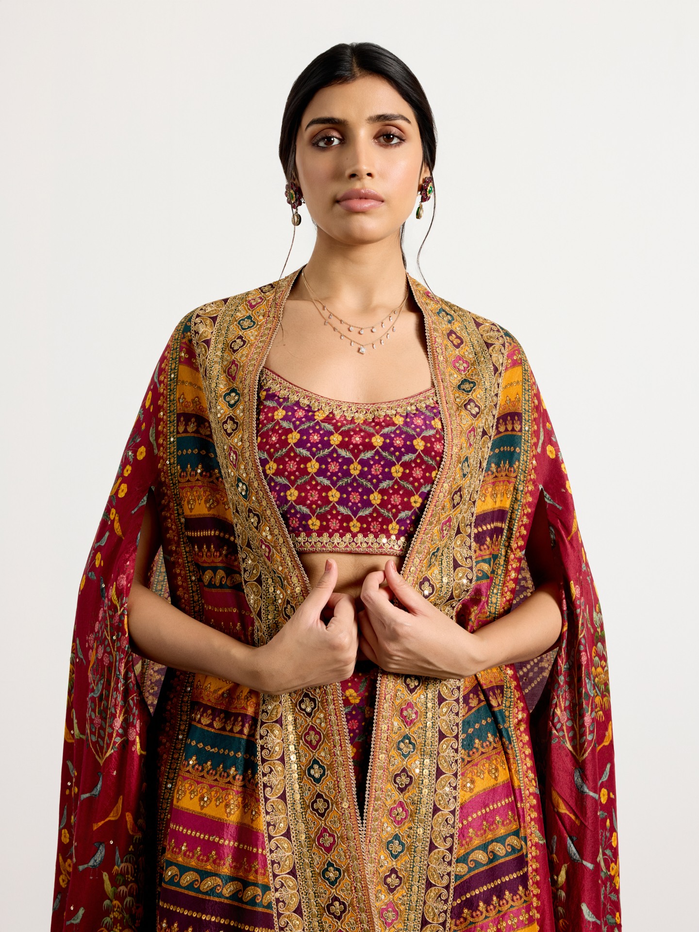 Prune Multi Gulzar Garden Ensemble