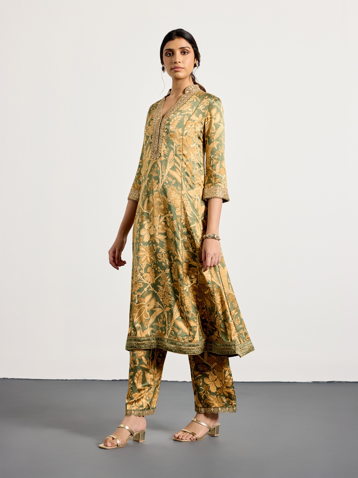 Khaki Beige Chameli Suit