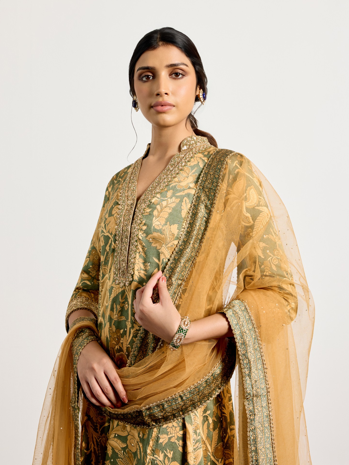 Khaki Beige Chameli Suit
