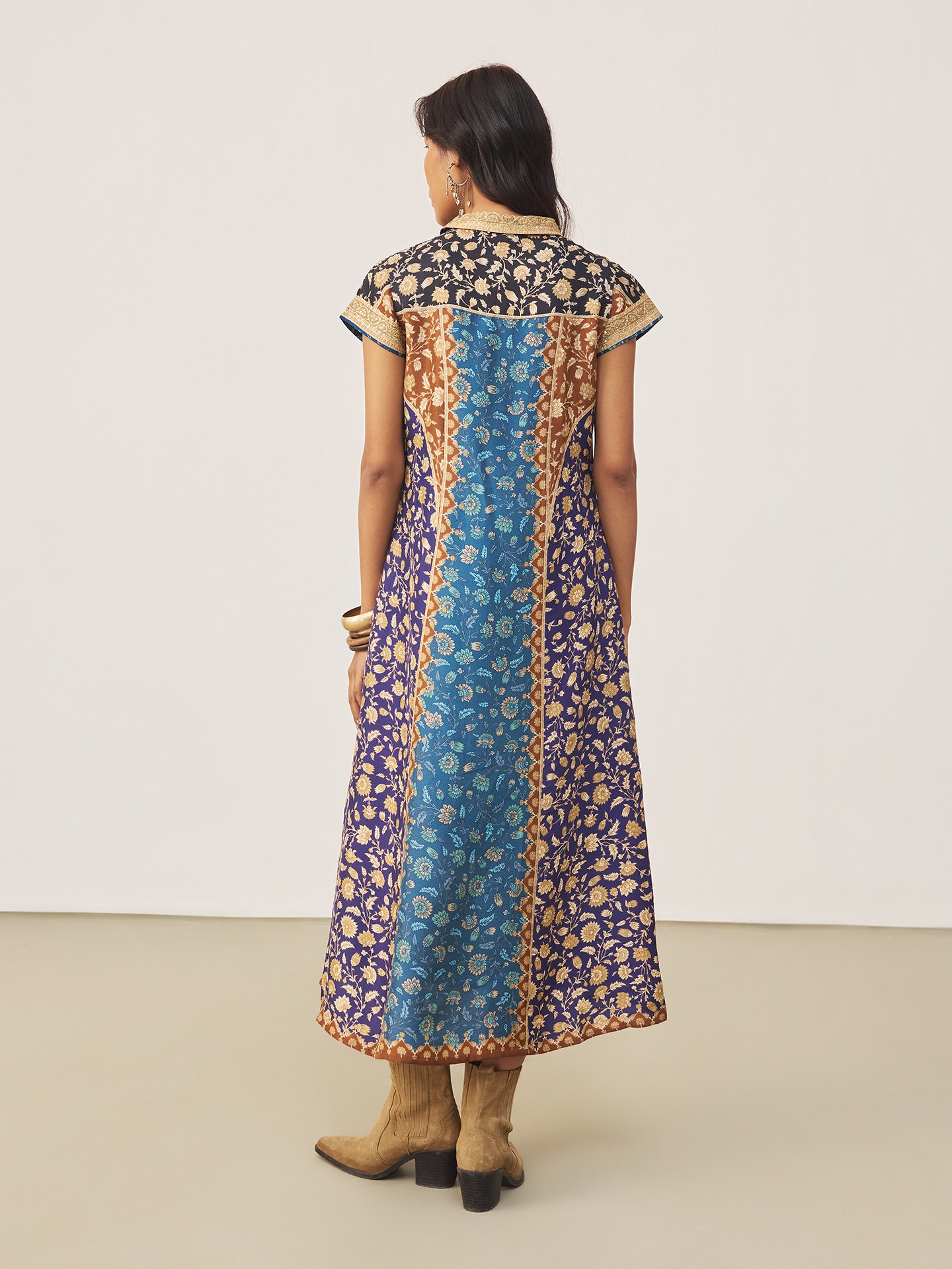 Blue & Multi Floral Garden K Dress