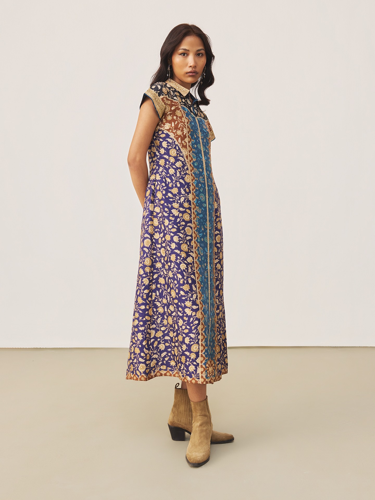 Blue & Multi Floral Garden K Dress