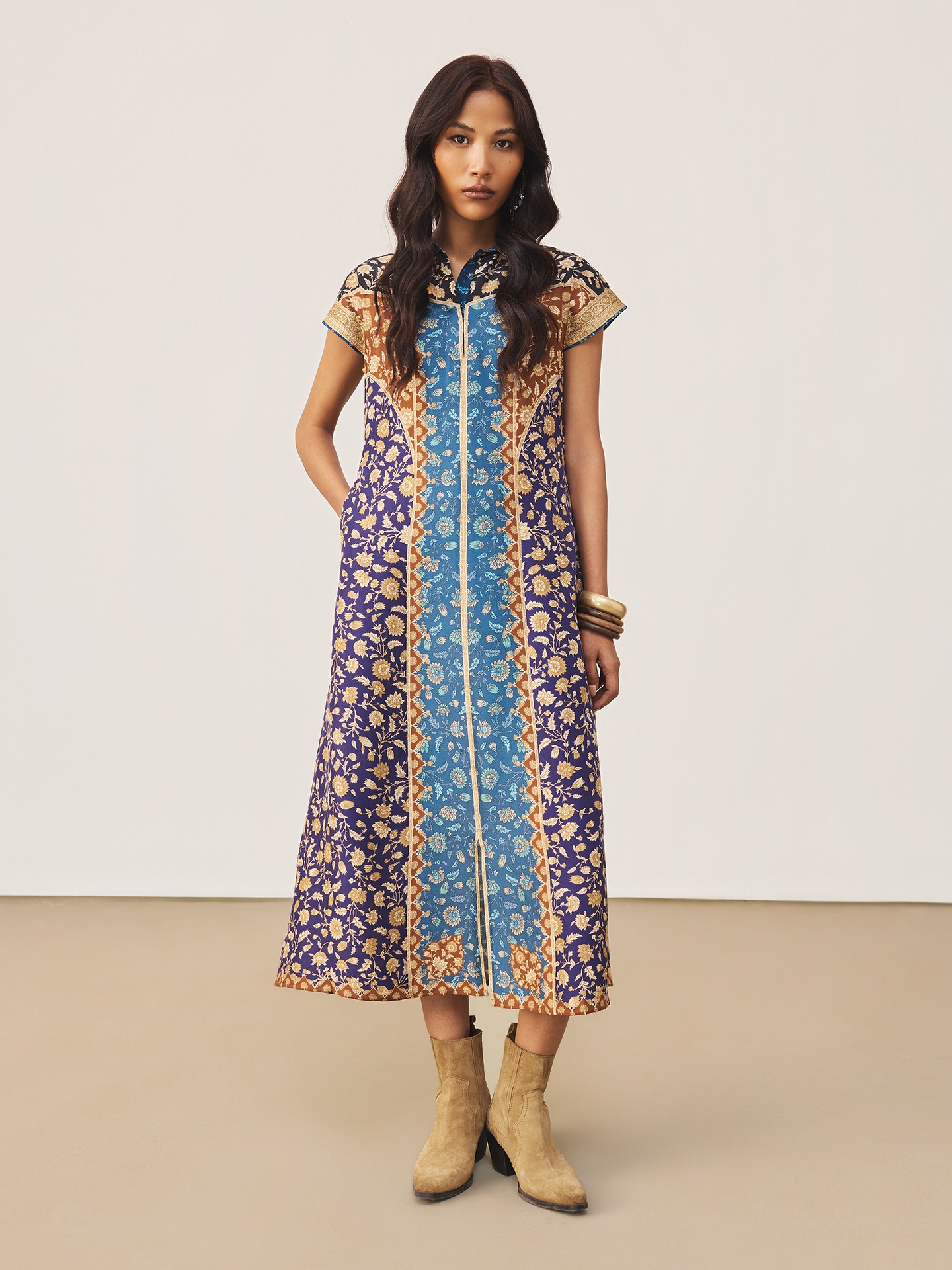 Blue & Multi Floral Garden K Dress