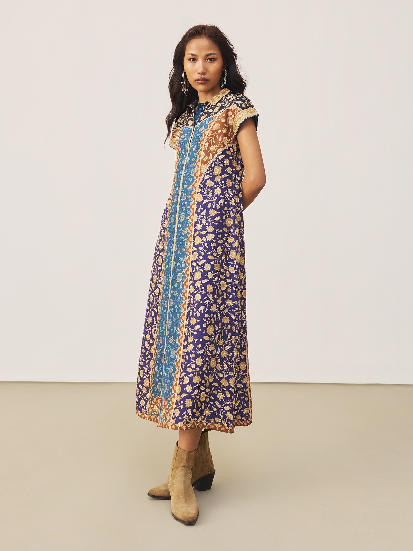 Blue & Multi Floral Garden K Dress
