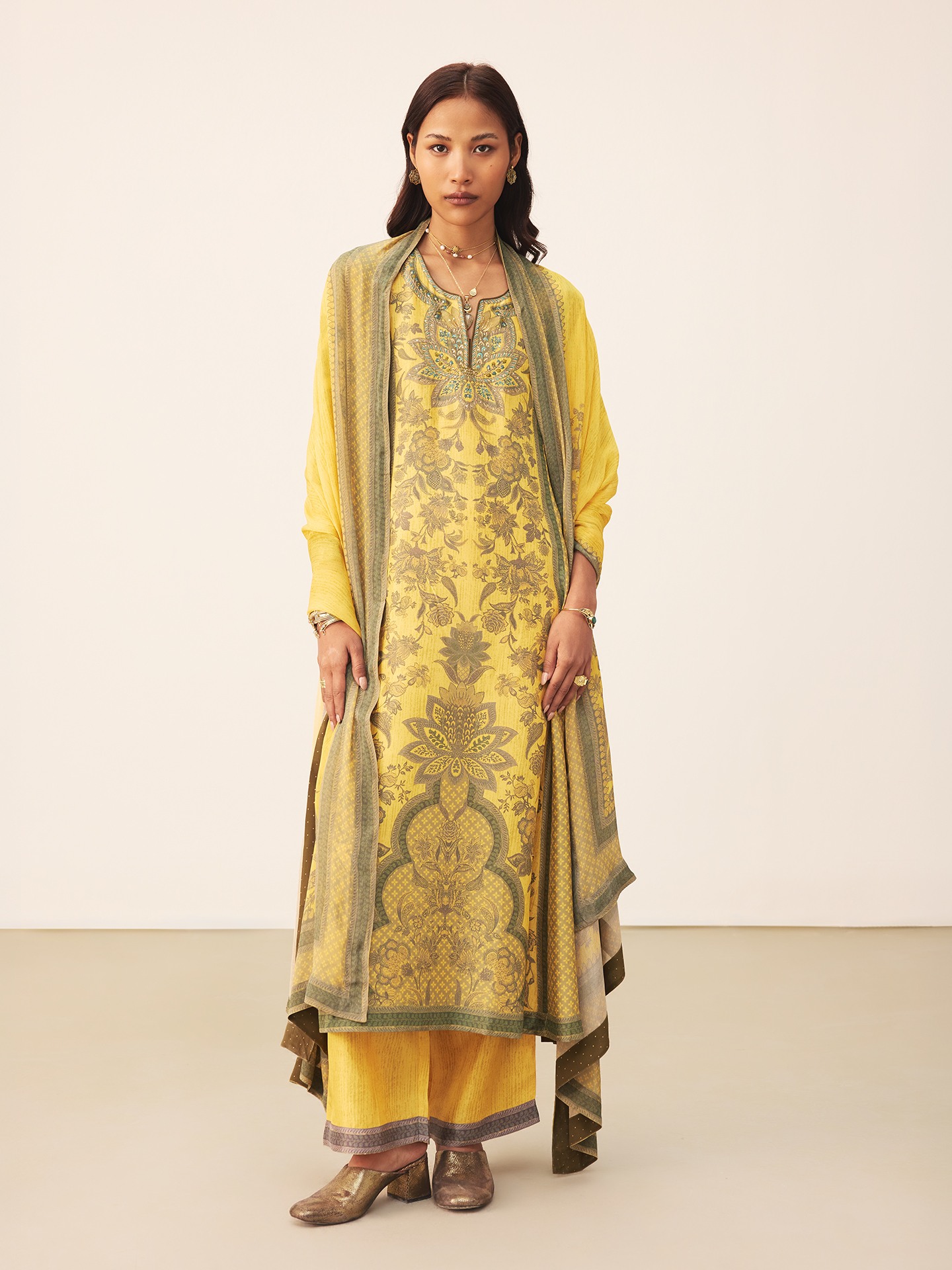 Yellow Myra K Suit Set