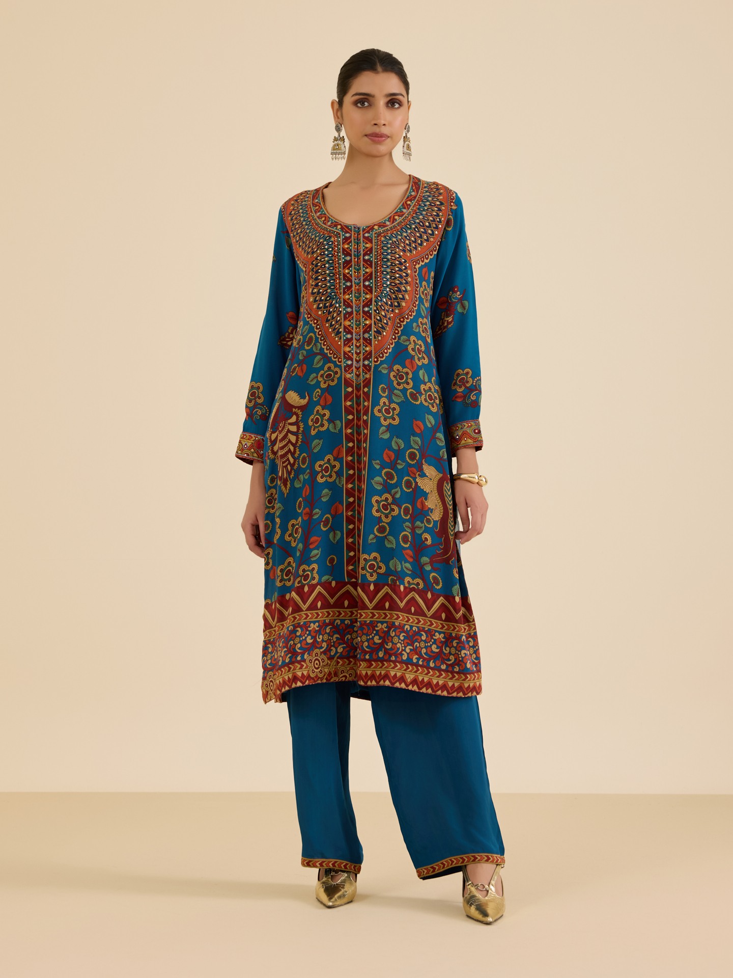 Indigo Temple Suit Set