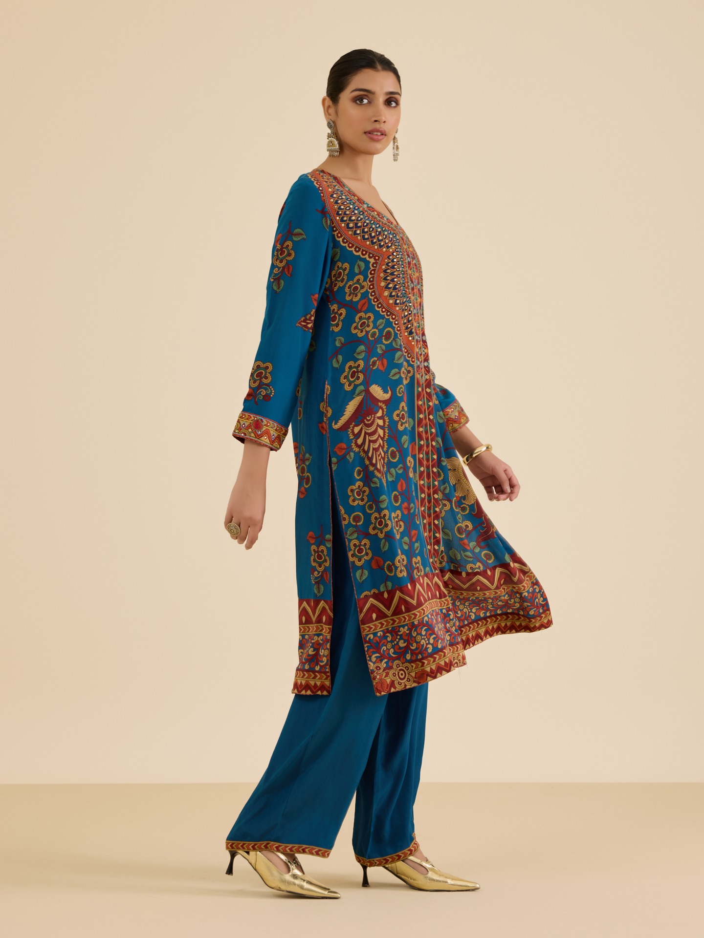 Indigo Temple Suit Set