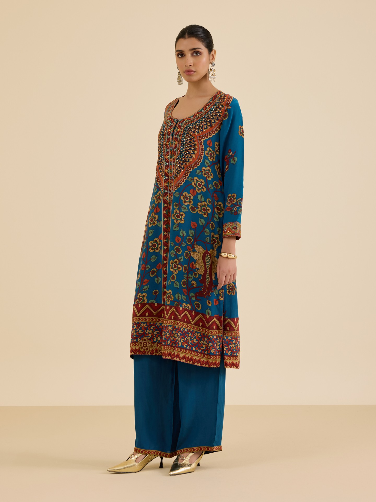 Indigo Temple Suit Set