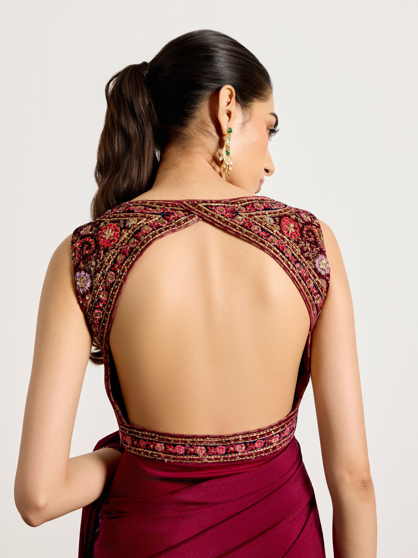 Prune Zergul Saree