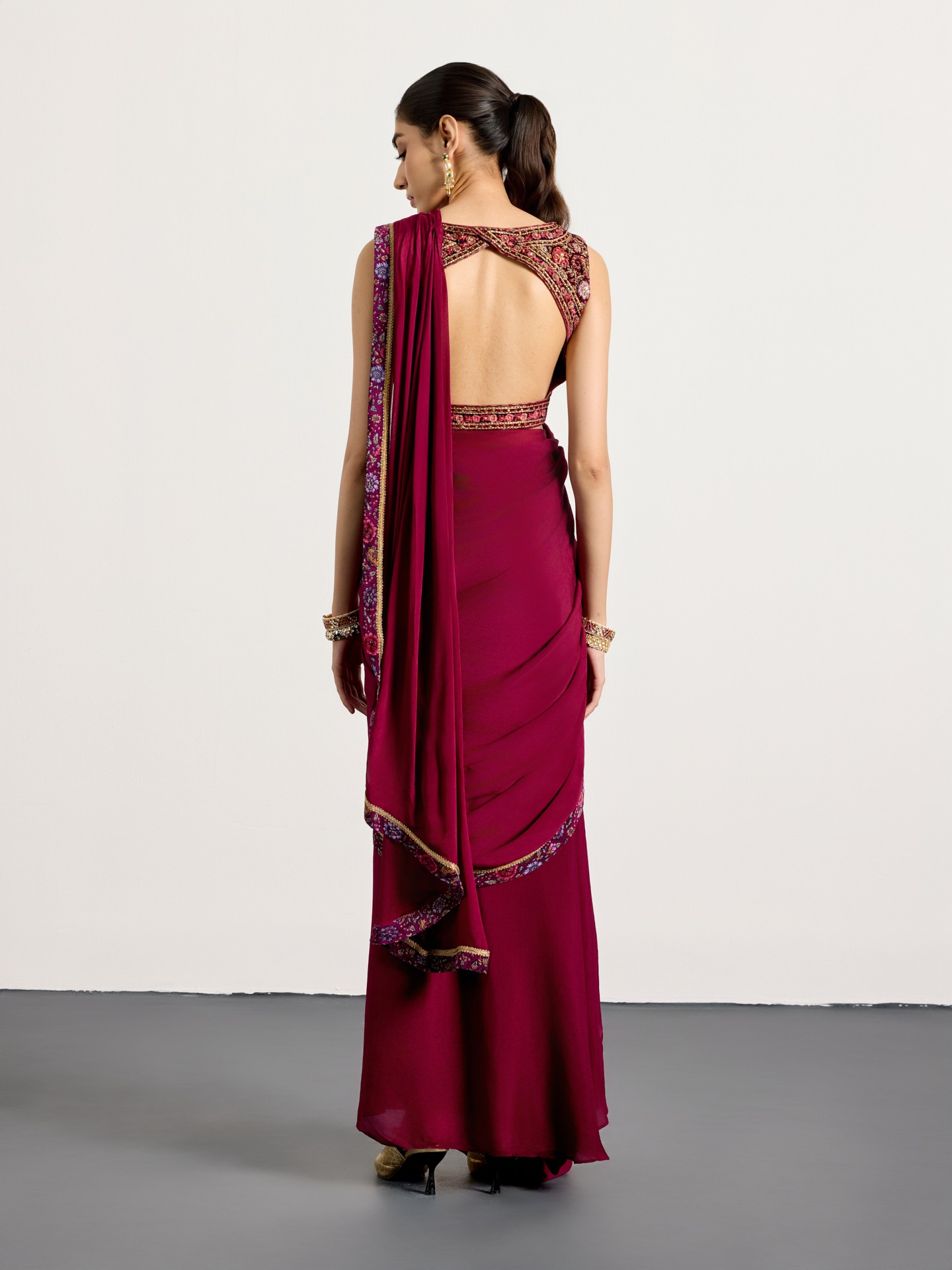Prune Zergul Saree