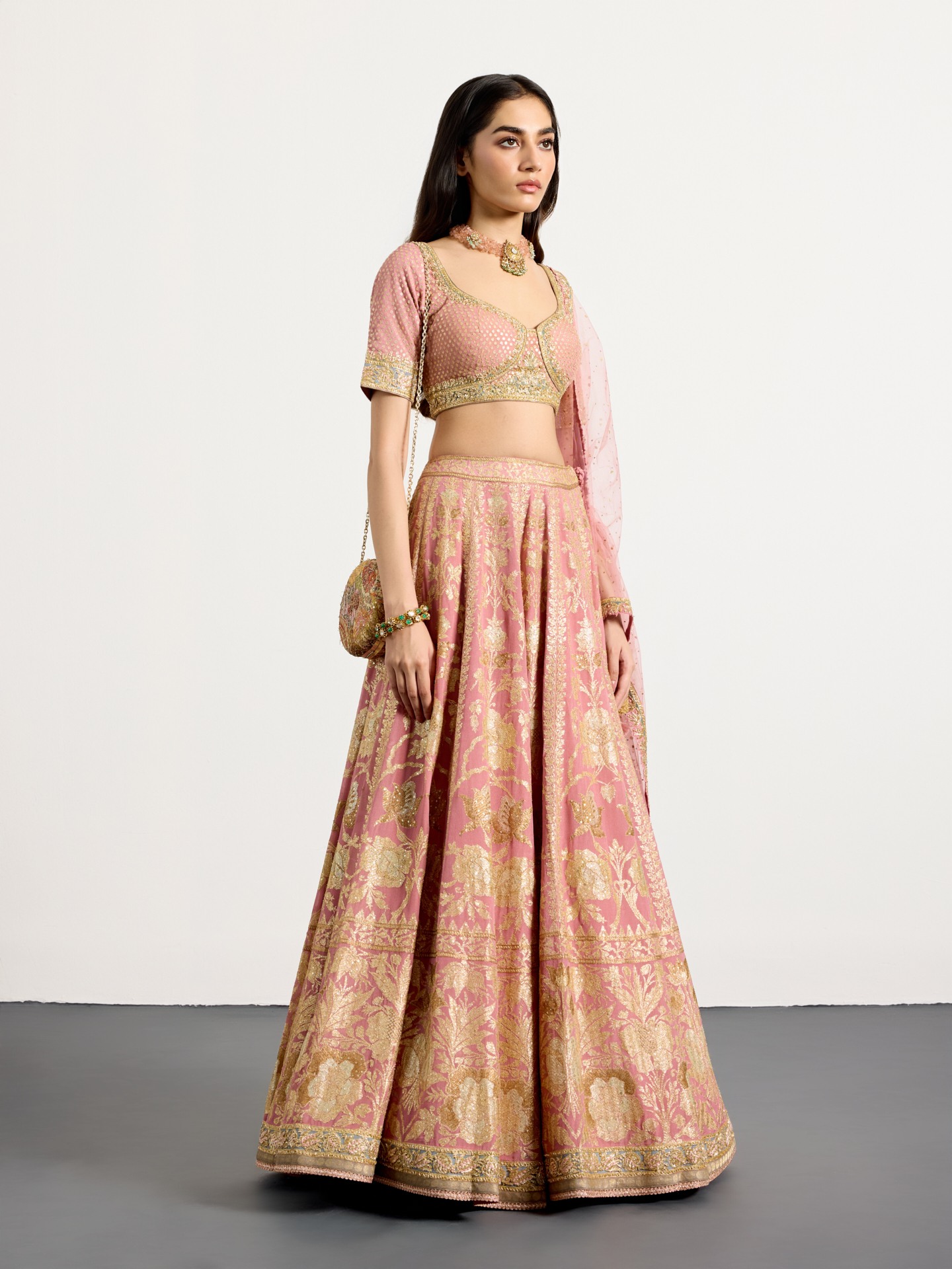 Pastel Pink Vara Lehenga