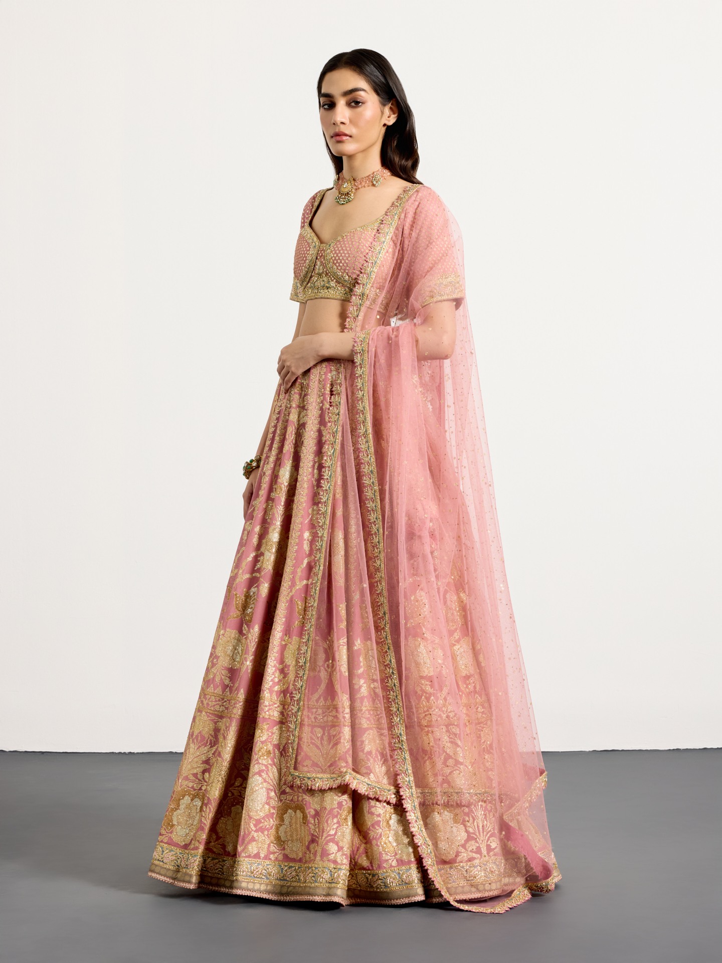 Pastel Pink Vara Lehenga