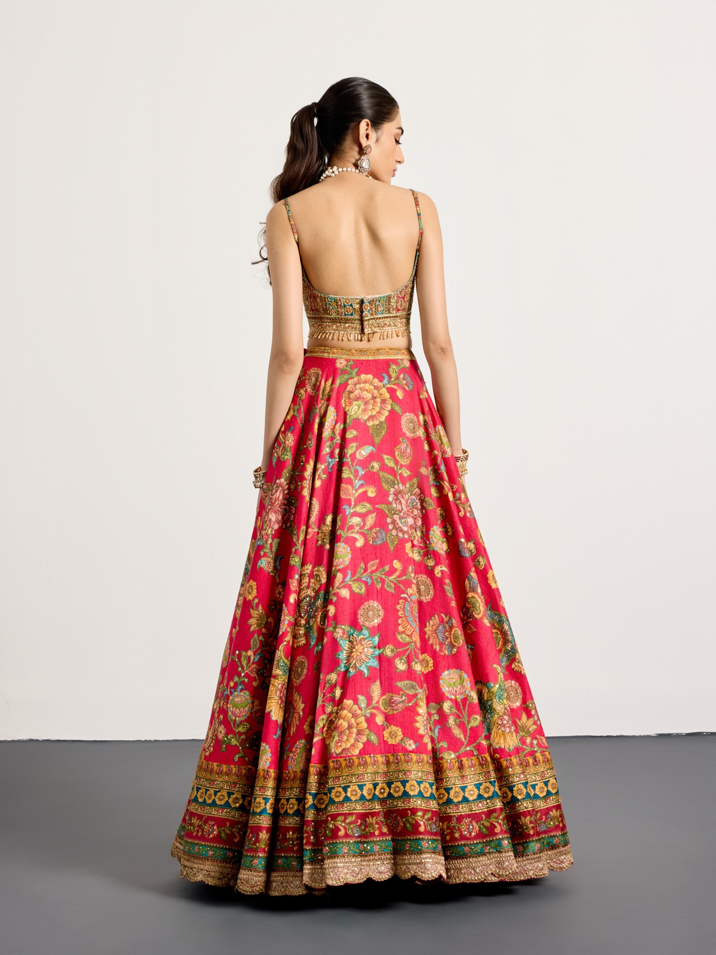 Fuschia Multi Mauricia Lehenga Set